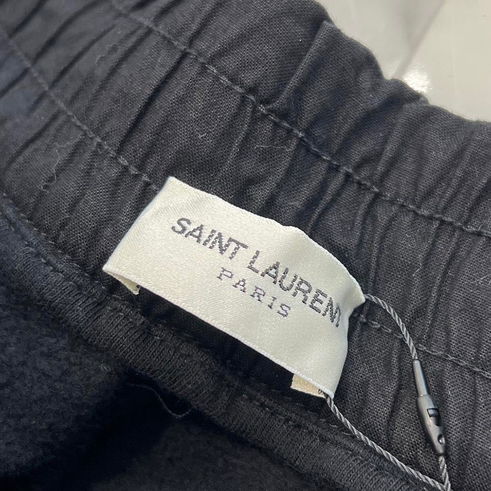 SAINT LAURENT PARIS 2023SS Logo Embroidery Bamuda Shorts 732762 Y36SW Size L サンローランパリ ロゴ刺繍 バミューダ ショーツ サイズL