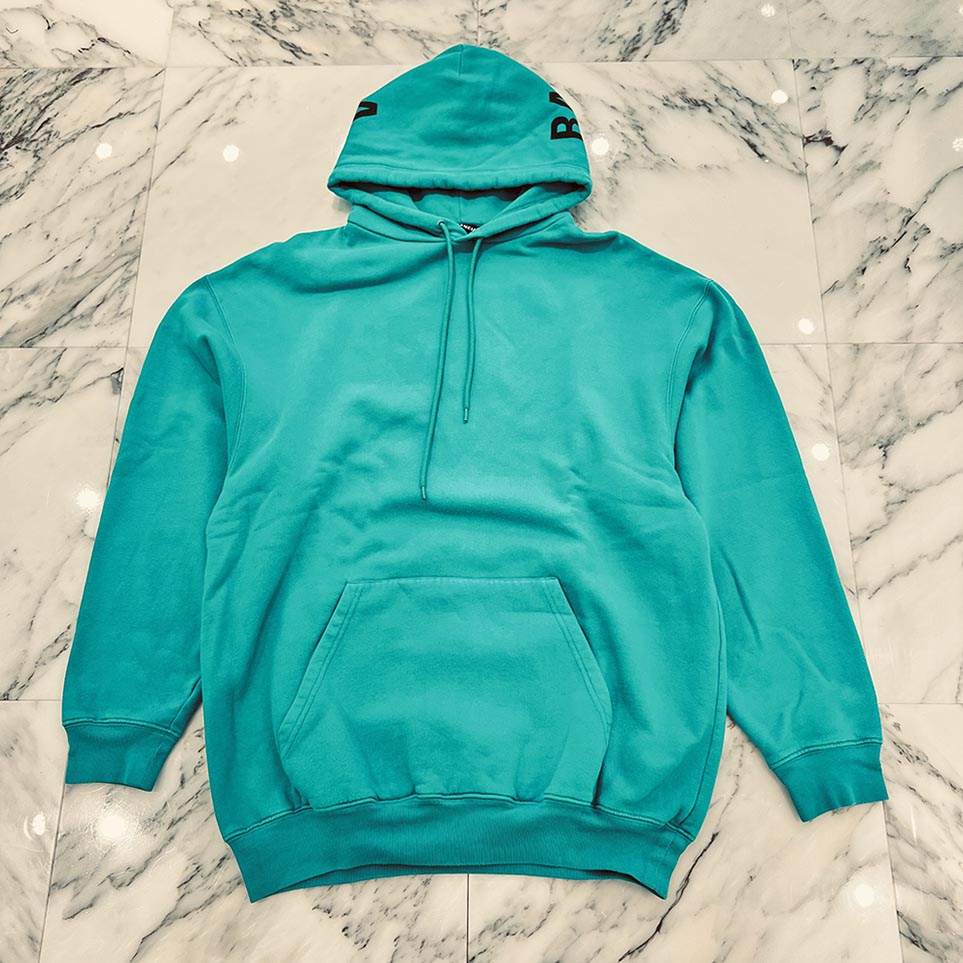 BALENCIAGA 2018AW Hooded Logo Print Pullover Hoodie 534301 TYK45 Size S バレンシアガ フーデッド ロゴプリント プルオーバー フーディ サイズS