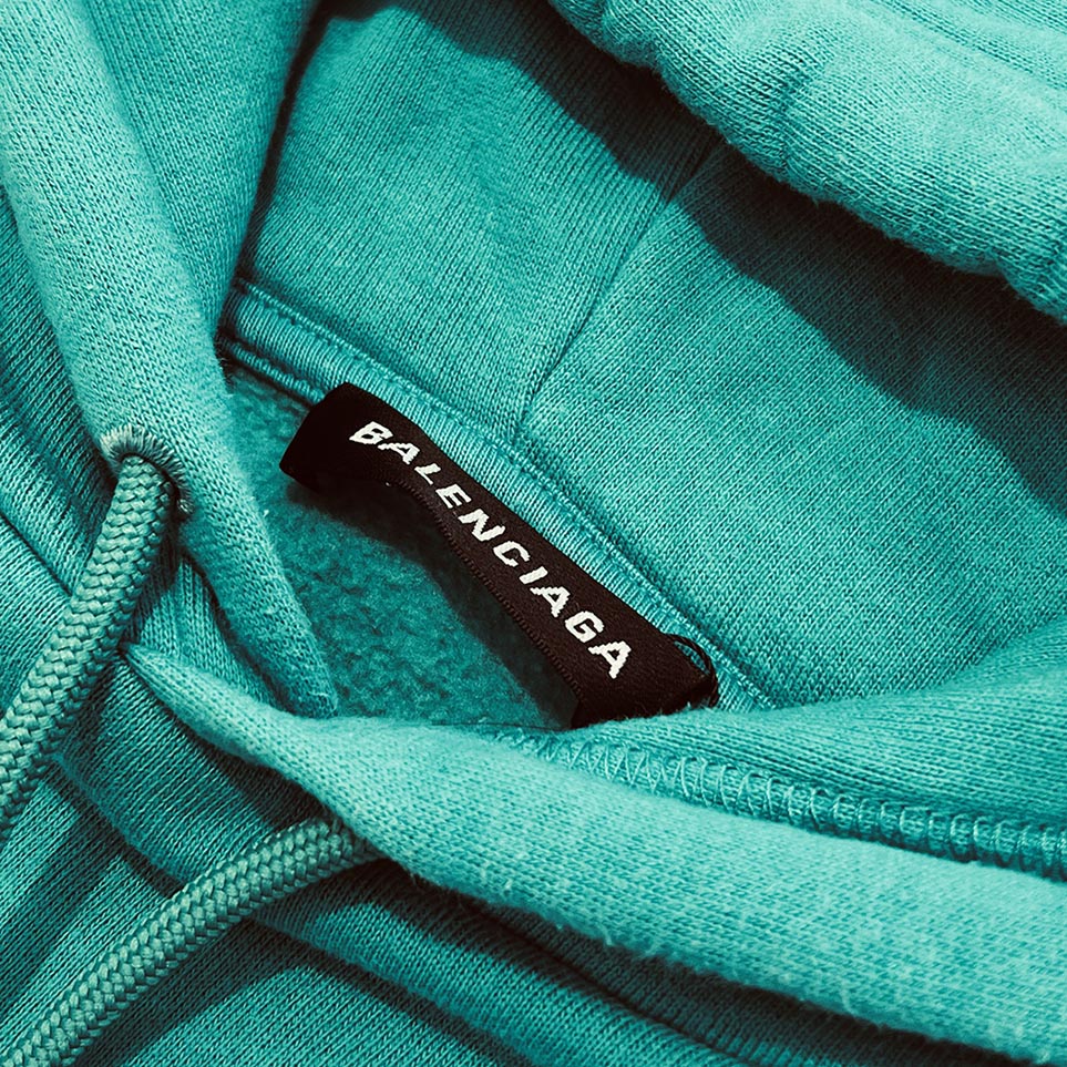 BALENCIAGA 2018AW Hooded Logo Print Pullover Hoodie 534301 TYK45 Size S バレンシアガ フーデッド ロゴプリント プルオーバー フーディ サイズS