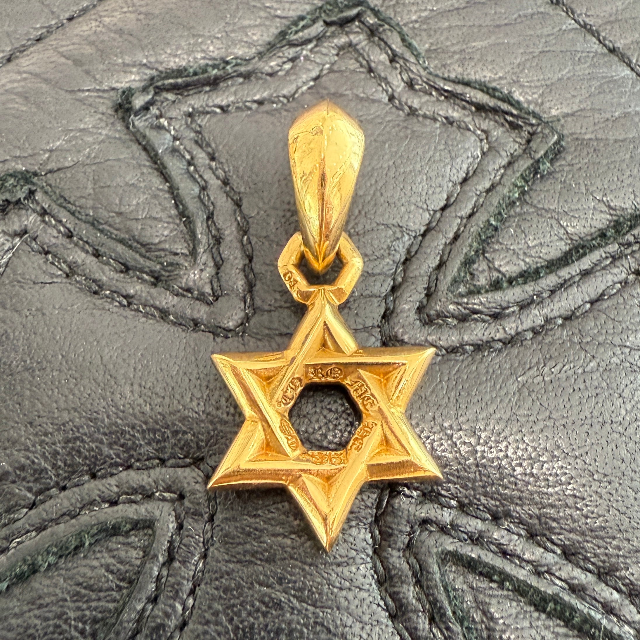 CHROME HEARTS 22K STAR OF DAVID Charm Pendant Top クロムハーツ 22K スターオブダビデ チャーム ペンダントトップ