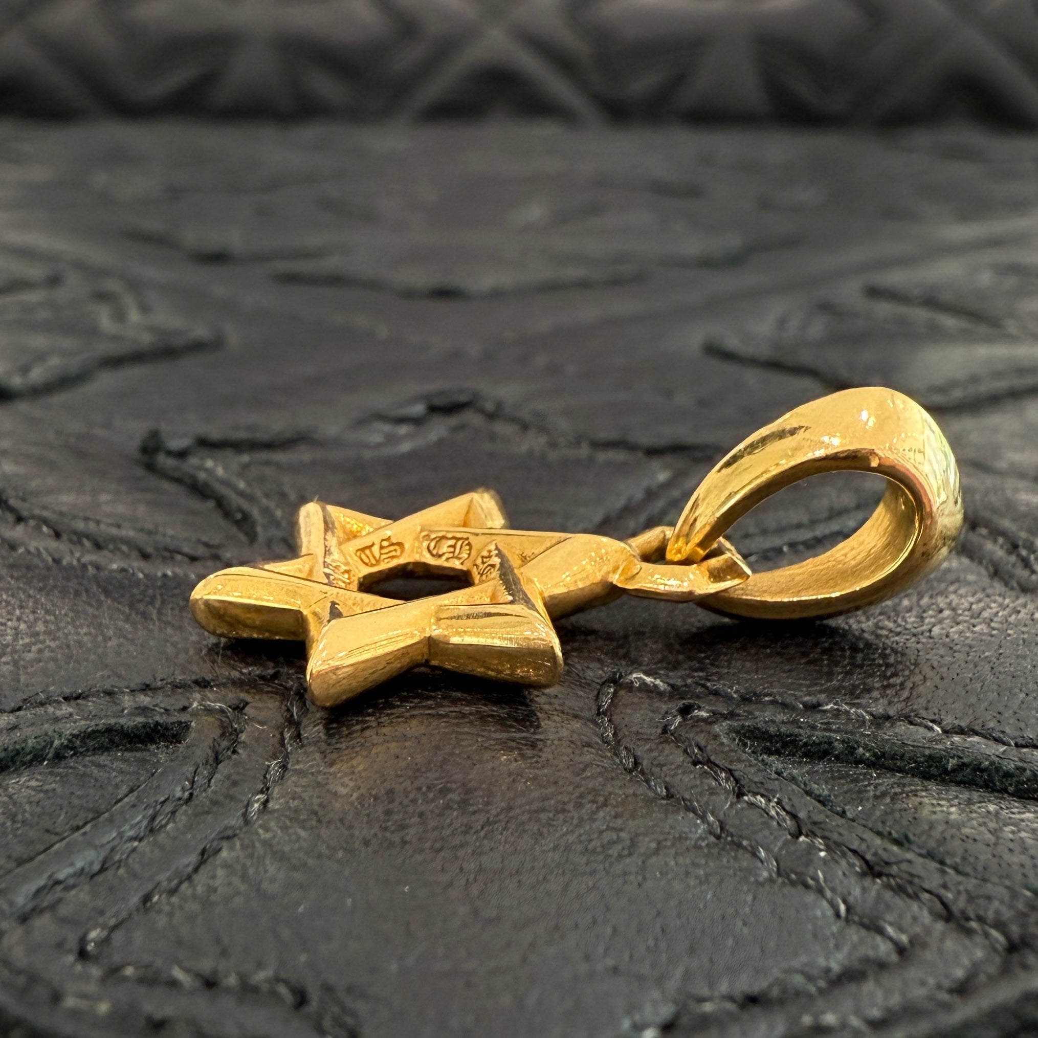 CHROME HEARTS 22K STAR OF DAVID Charm Pendant Top クロムハーツ 22K