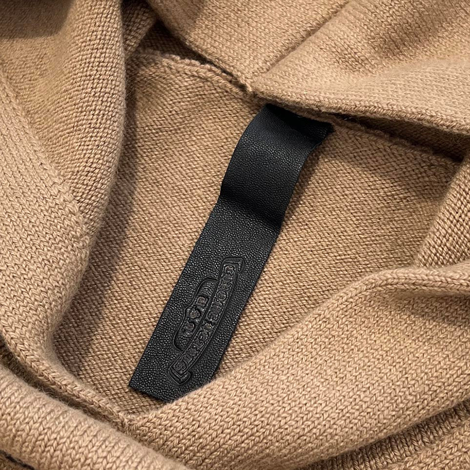 CHROME HEARTS Y NOT King Taco 3Cemetery Cross Cashmere Pullover Hoodie Size M クロムハーツ ワイノット キングタコ 3セメタリークロス カシミアプルオーバーフーディー サイズM