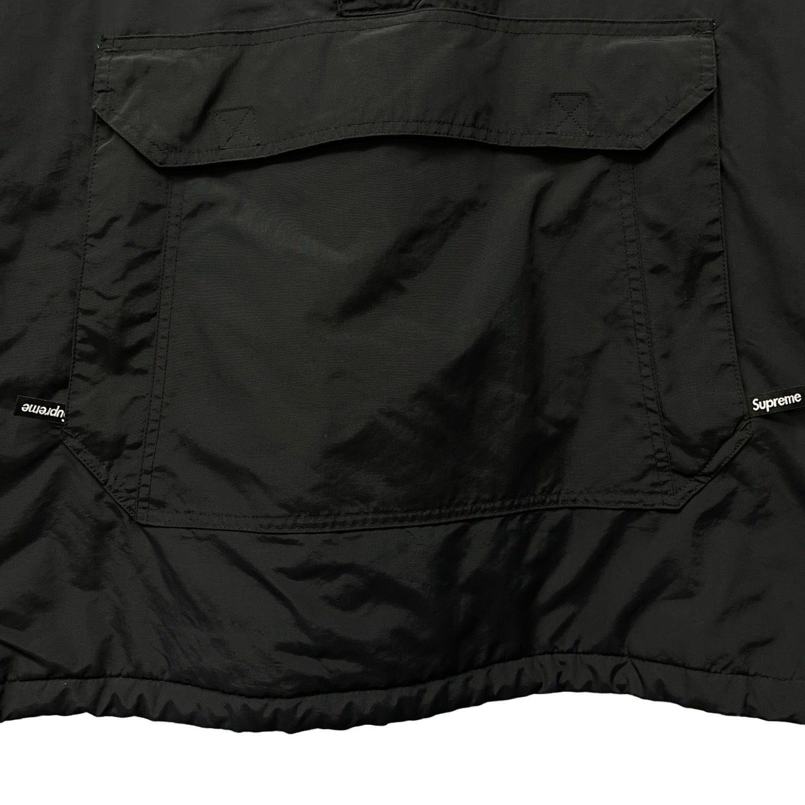 Supreme 2017AW Logo Half Zip Nylon Hooded Jacket Size XL