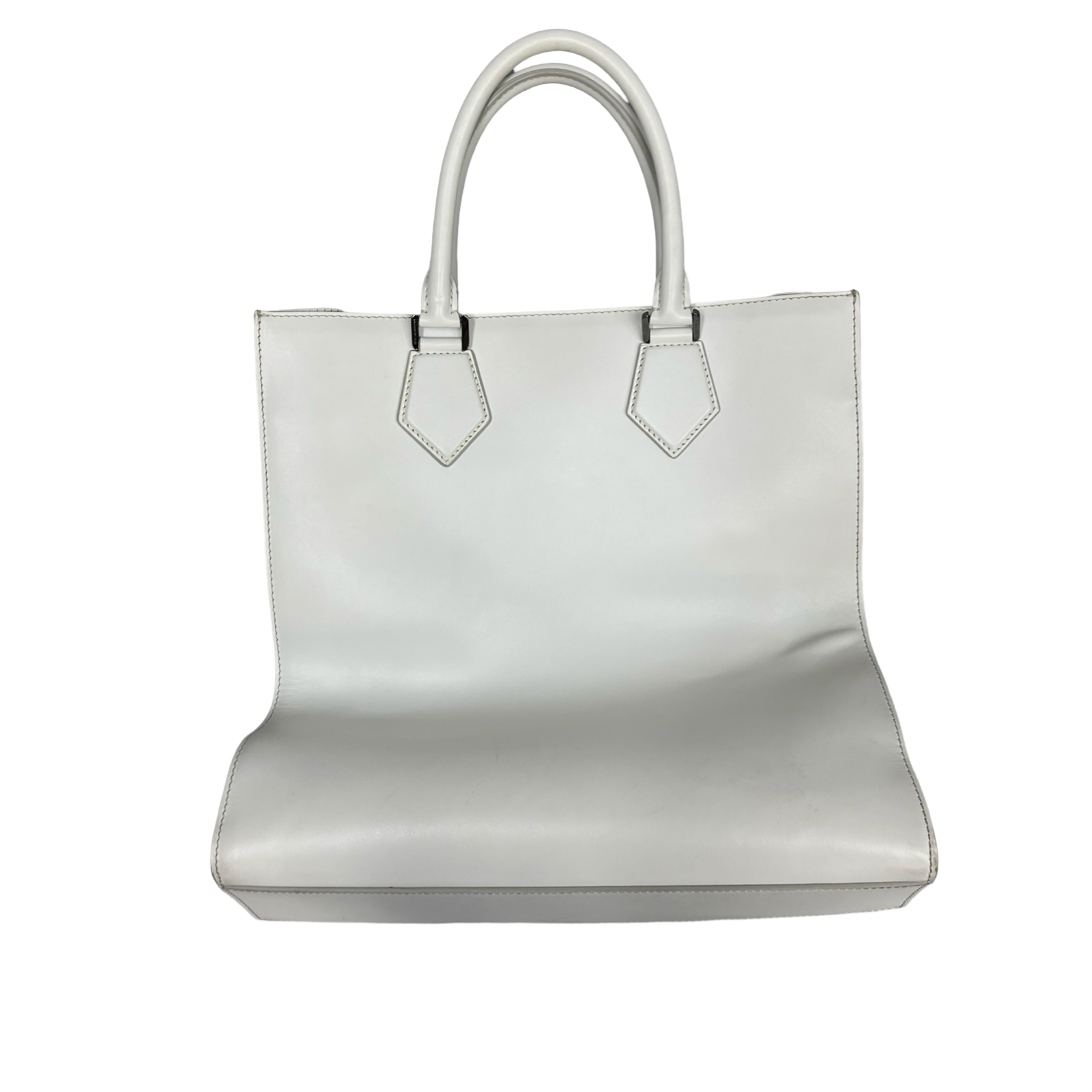 Dolce & Gabbana Calfskin Leather Leaf Logo Tote Bag