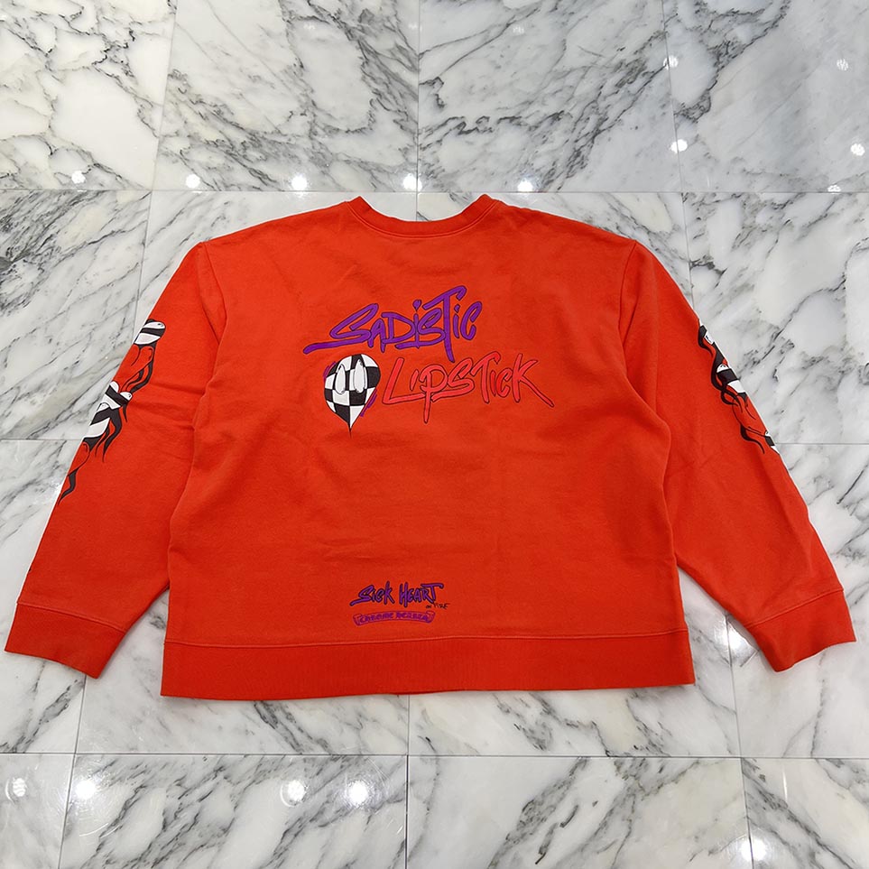 CHROME HEARTS × MATTY BOY 2023SS Sadistic Lipstick Sweatshirt Size XXL クロムハーツ × マッティボーイ サディスティックリップスティック クルーネックスウェットシャツ サイズXXL