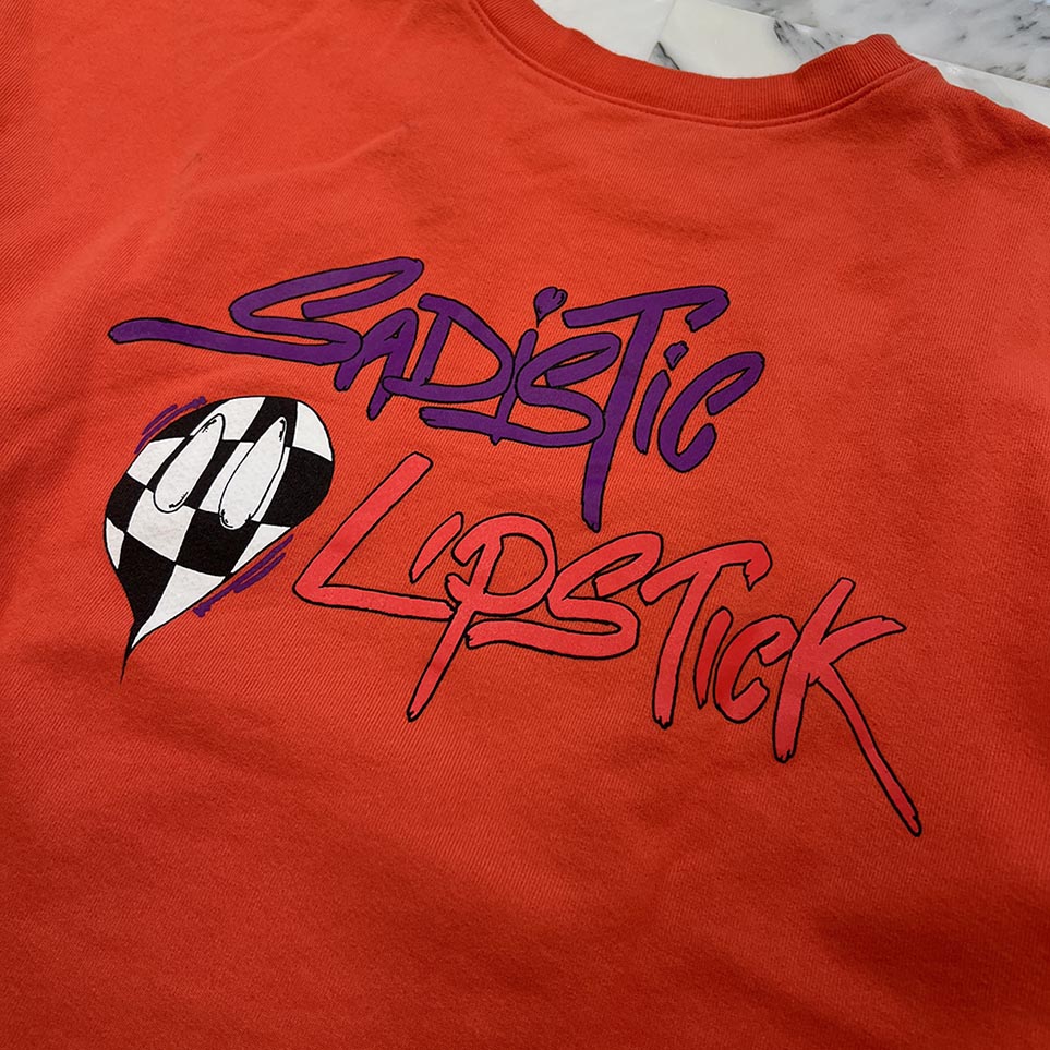 CHROME HEARTS × MATTY BOY 2023SS Sadistic Lipstick Sweatshirt Size XXL クロムハーツ × マッティボーイ サディスティックリップスティック クルーネックスウェットシャツ サイズXXL