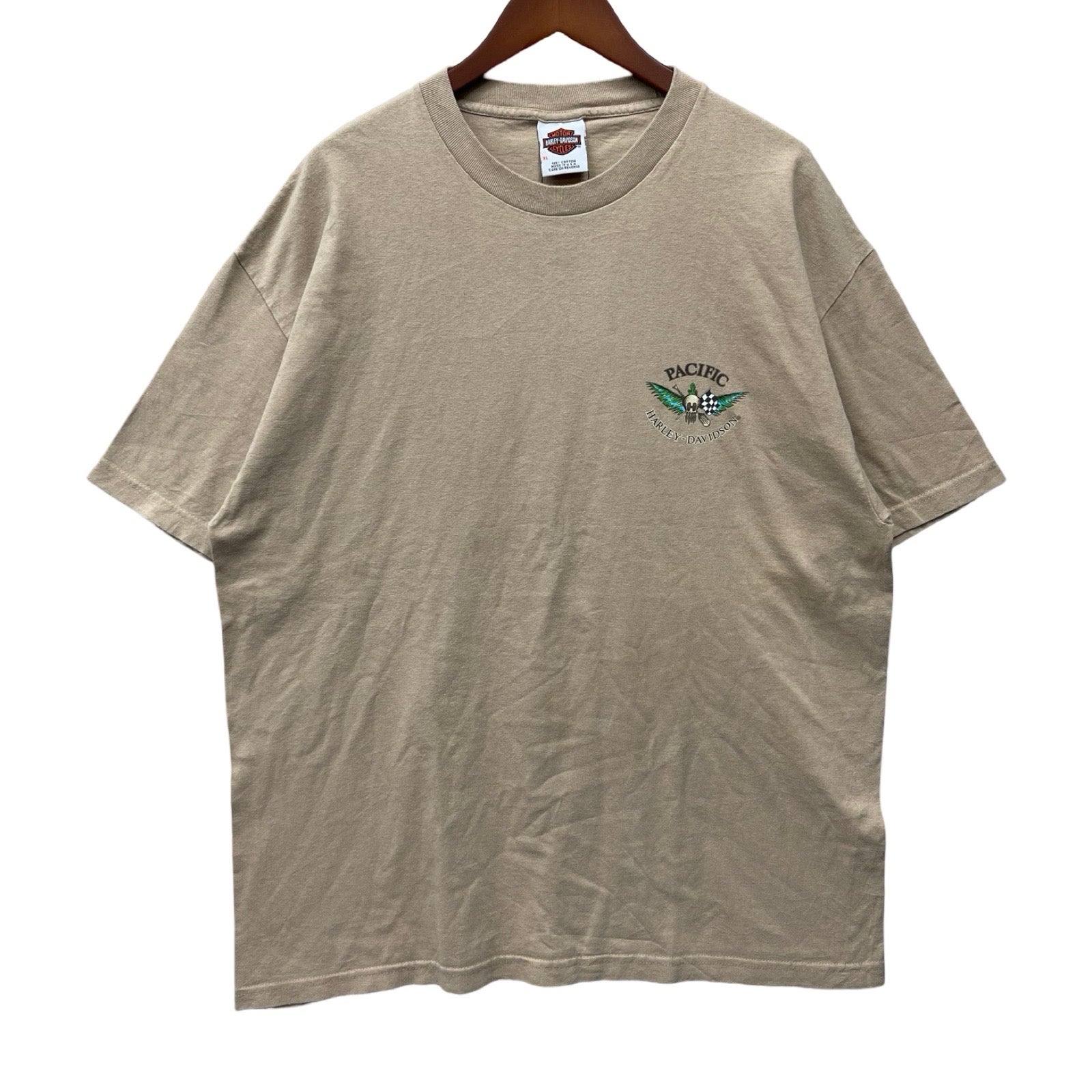 Vintage 90's Harley-Davidson "PACIFIC ALOHA" Waikiki Hawaii 1999 S/S Tee Size XL