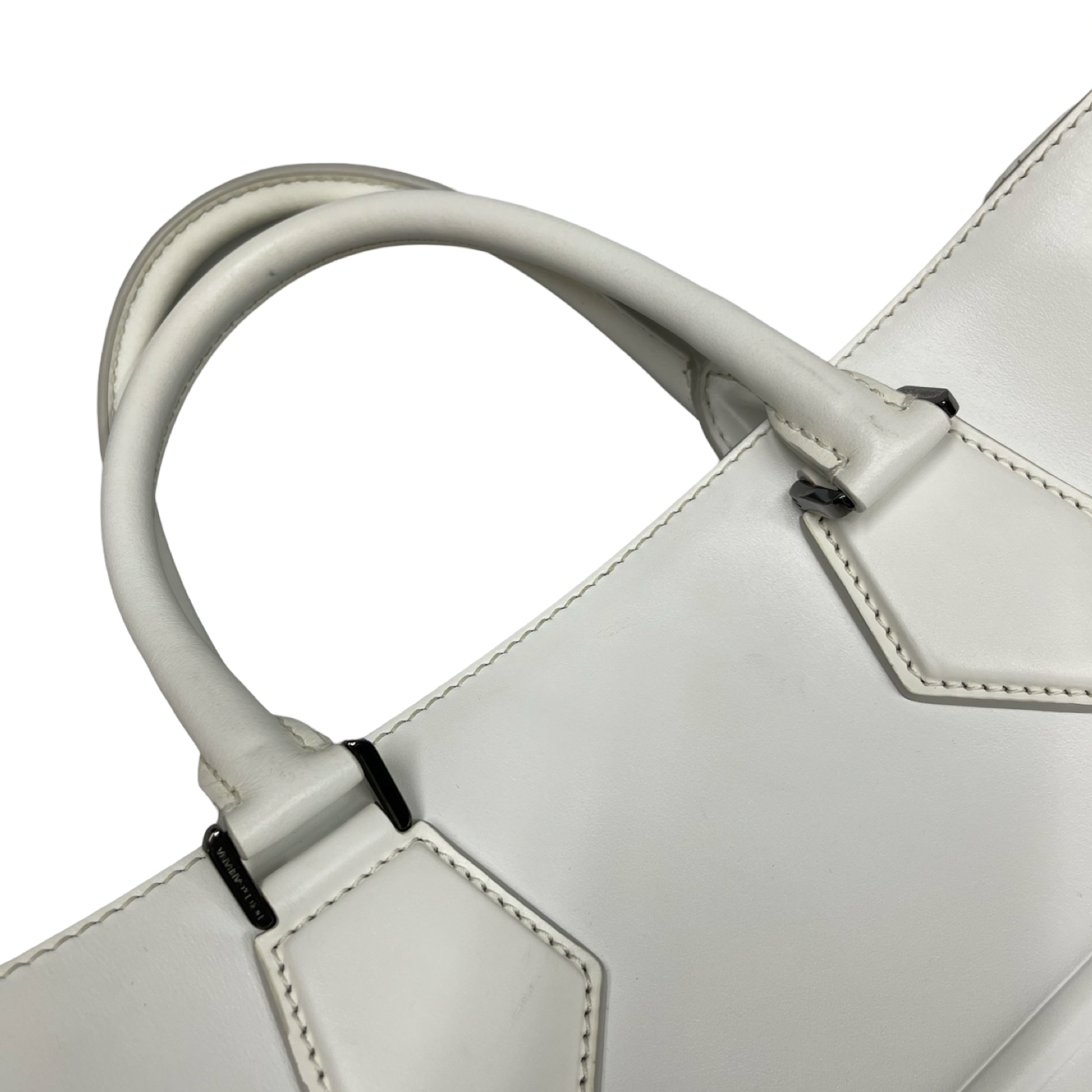 Dolce & Gabbana Calfskin Leather Leaf Logo Tote Bag