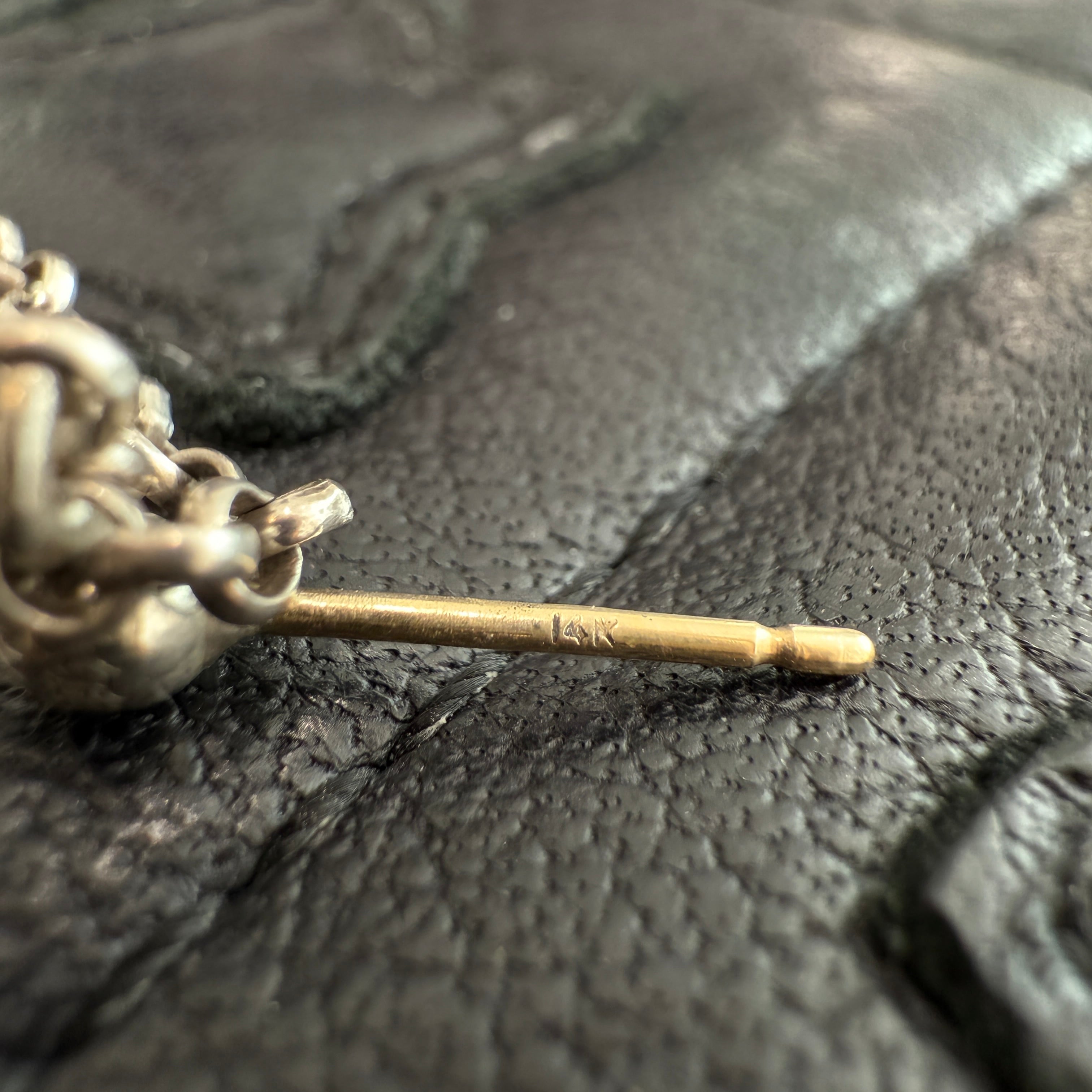 CHROME HEARTS Chain Spike 3 Drop Earring クロムハーツ