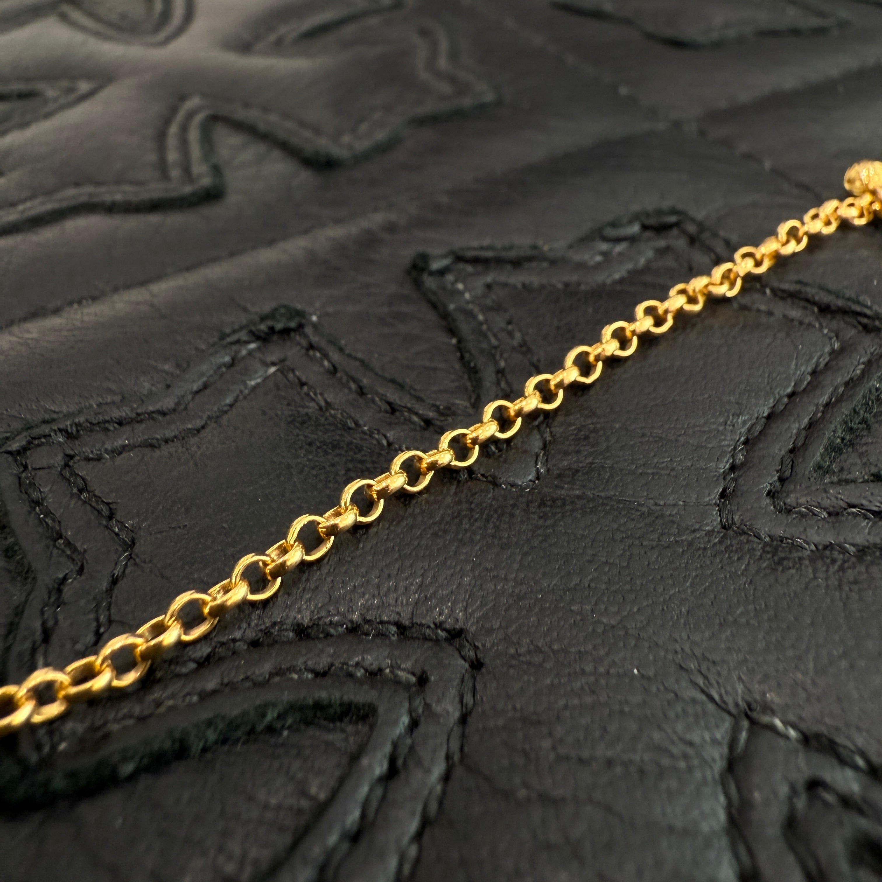 CHROME HEARTS 22K Chain Spike 1 Drop Earring クロムハーツ 22K チェーンスパイク 1ドロップ イヤリング ピアス