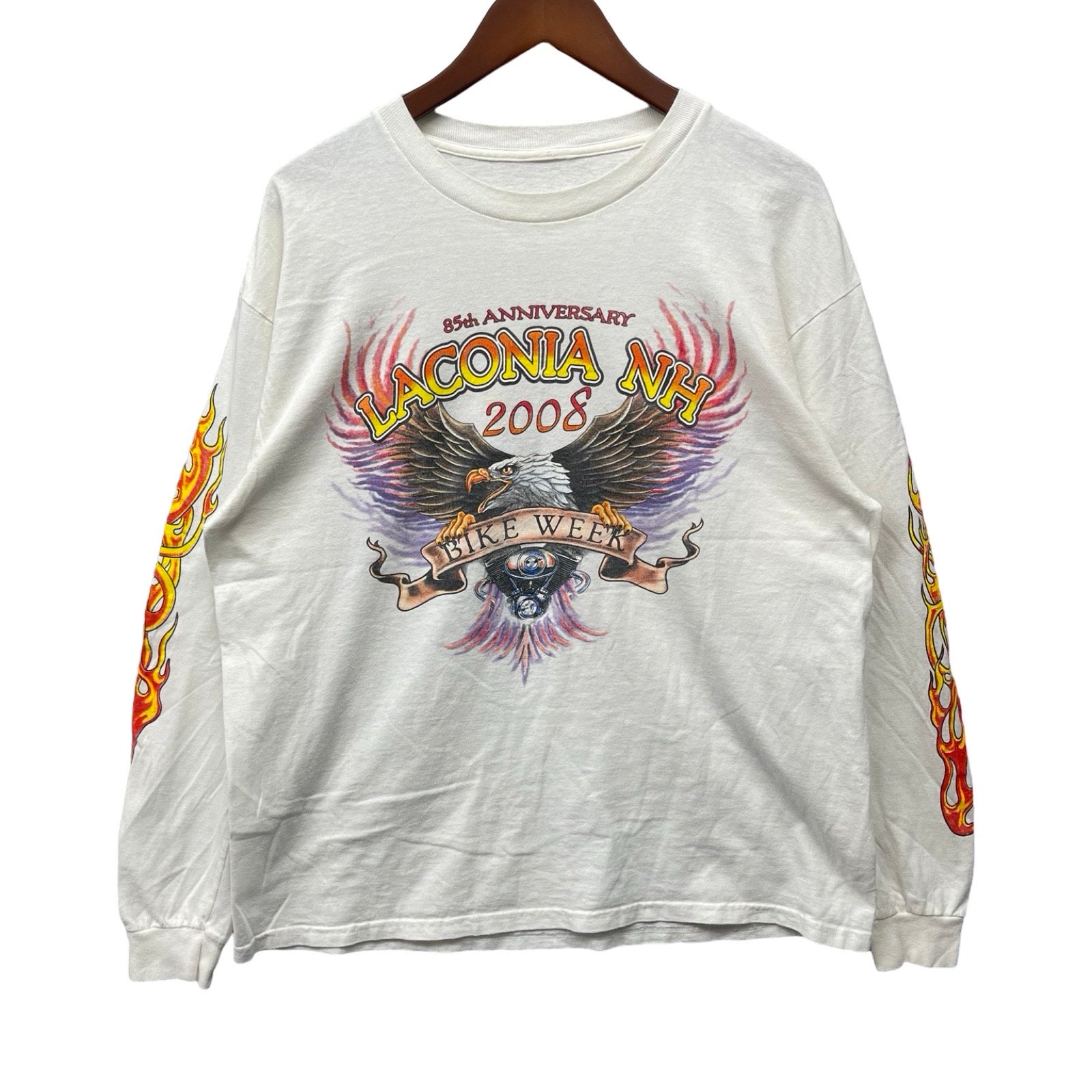 Vintage 00's Harley-Davidson "LACONIA NH 2008 BIKE WEEK" L/S Tee
