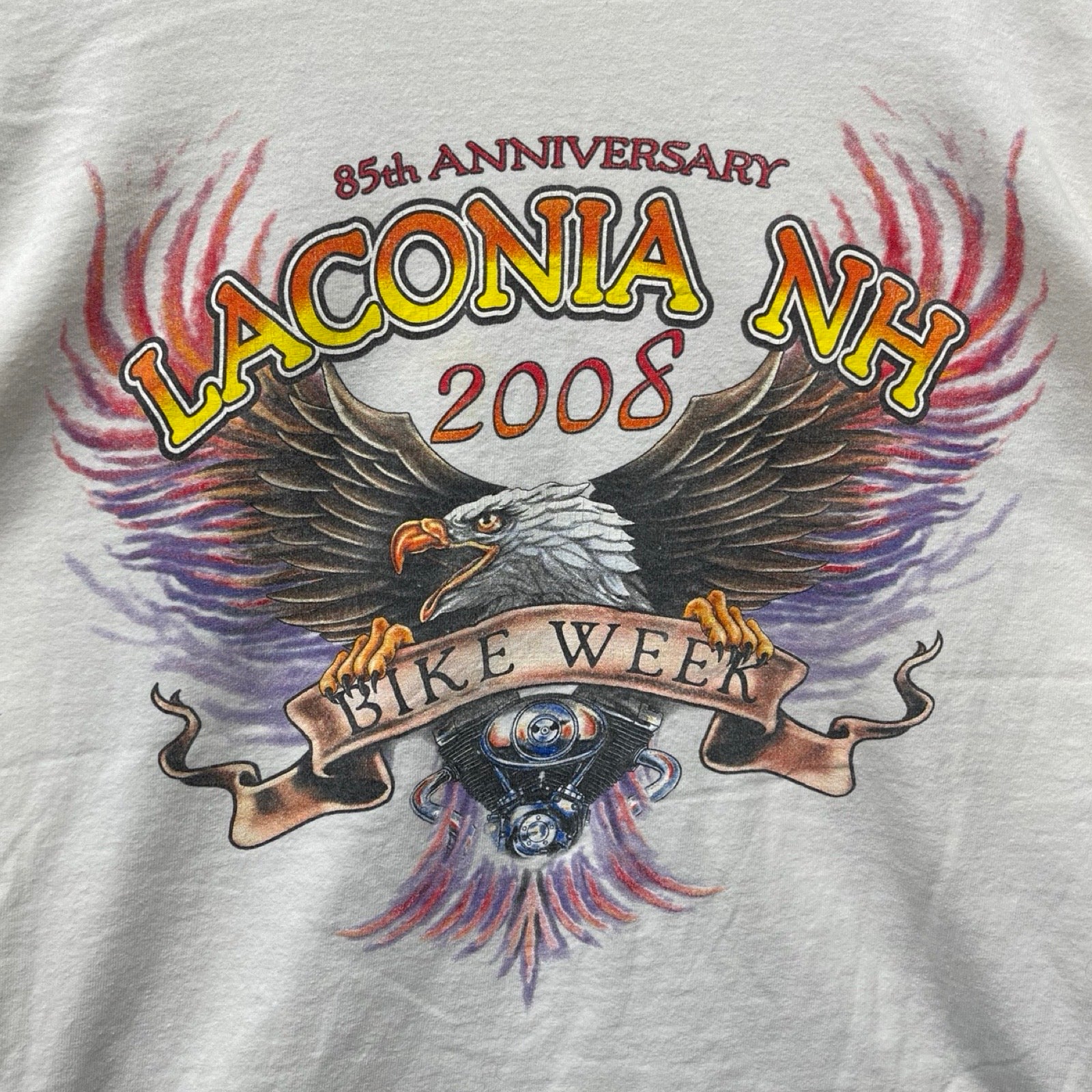 Vintage 00's Harley-Davidson "LACONIA NH 2008 BIKE WEEK" L/S Tee