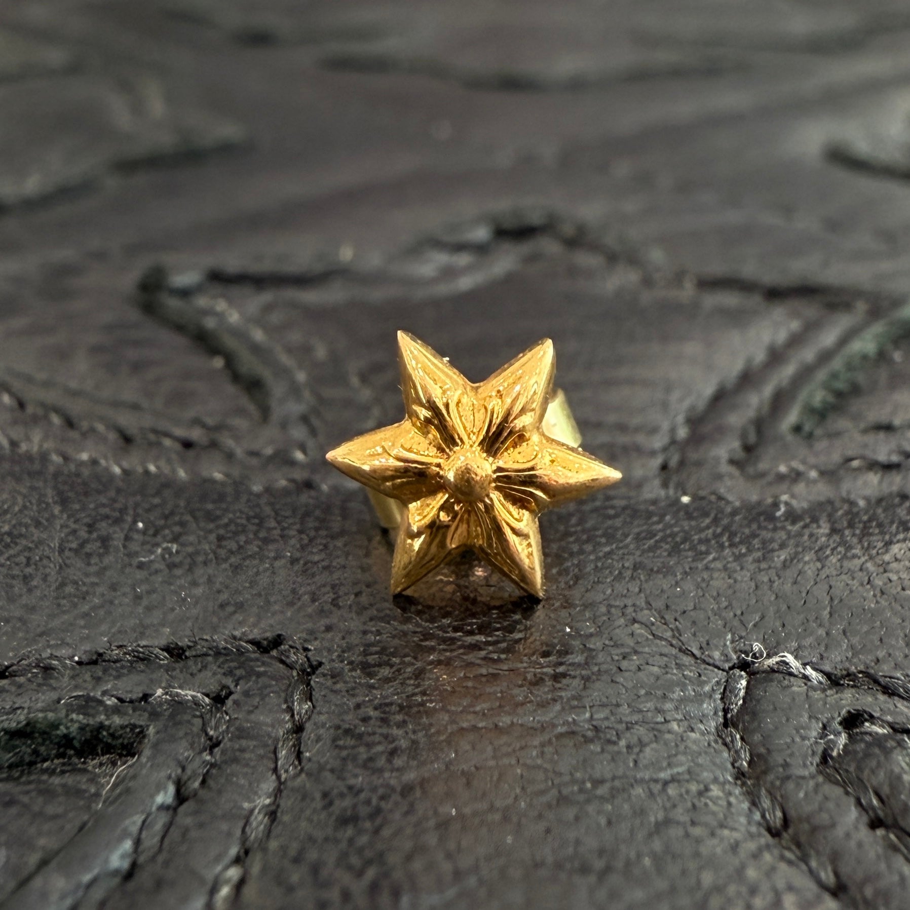 CHROME HEARTS 22K STAR STUD Earrings クロムハーツ 22K スター