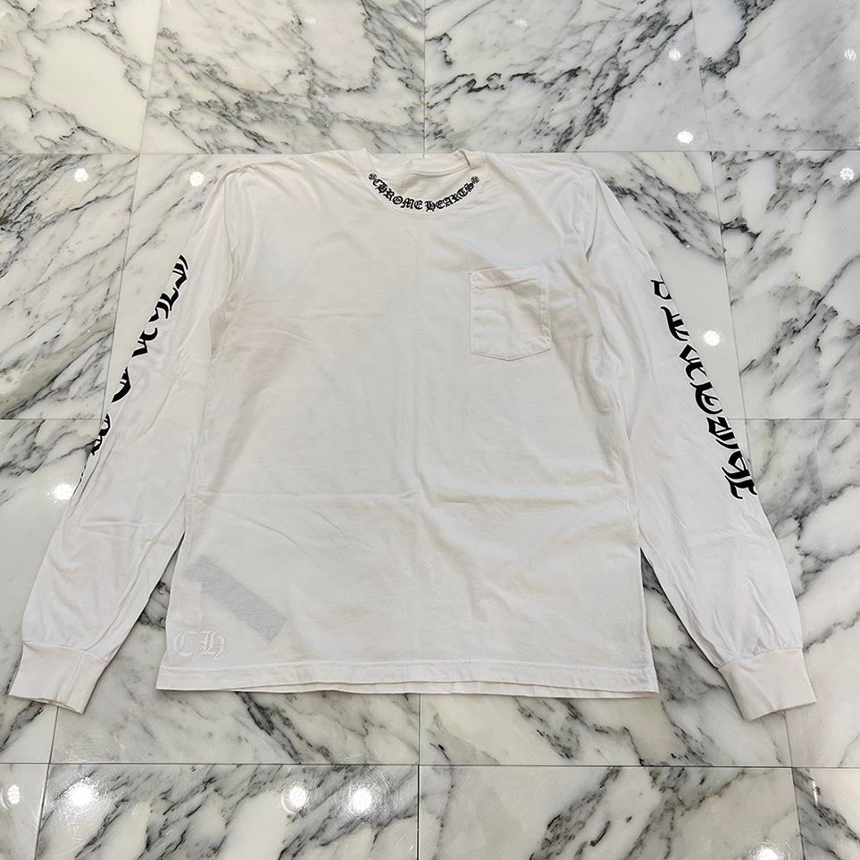 CHROME HEARTS Neck Logo Long Sleeve Tee Size XL クロムハーツ ネックロゴ ロングスリーブTシャツ サイズXL