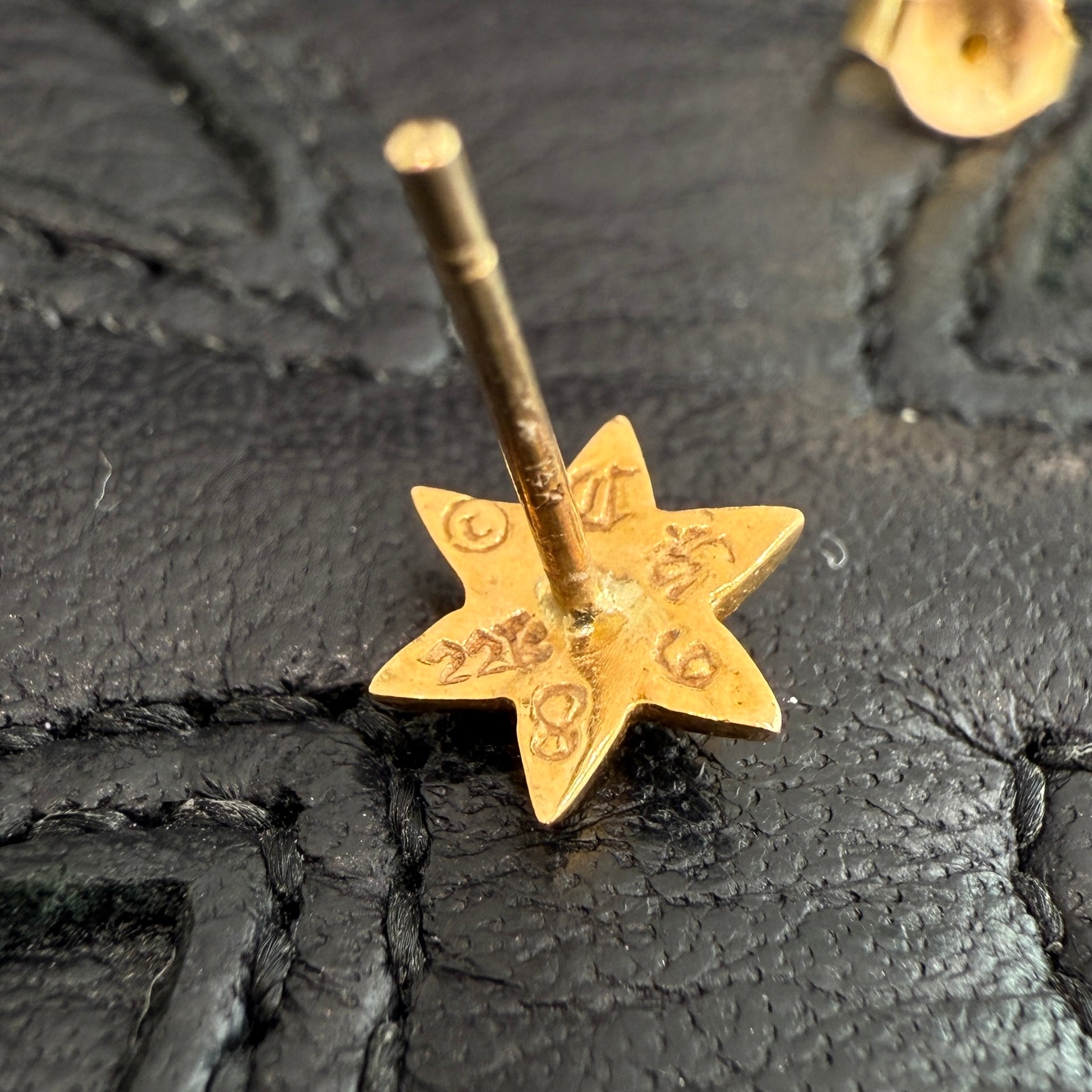 CHROME HEARTS 22K STAR STUD Earrings クロムハーツ 22K スター