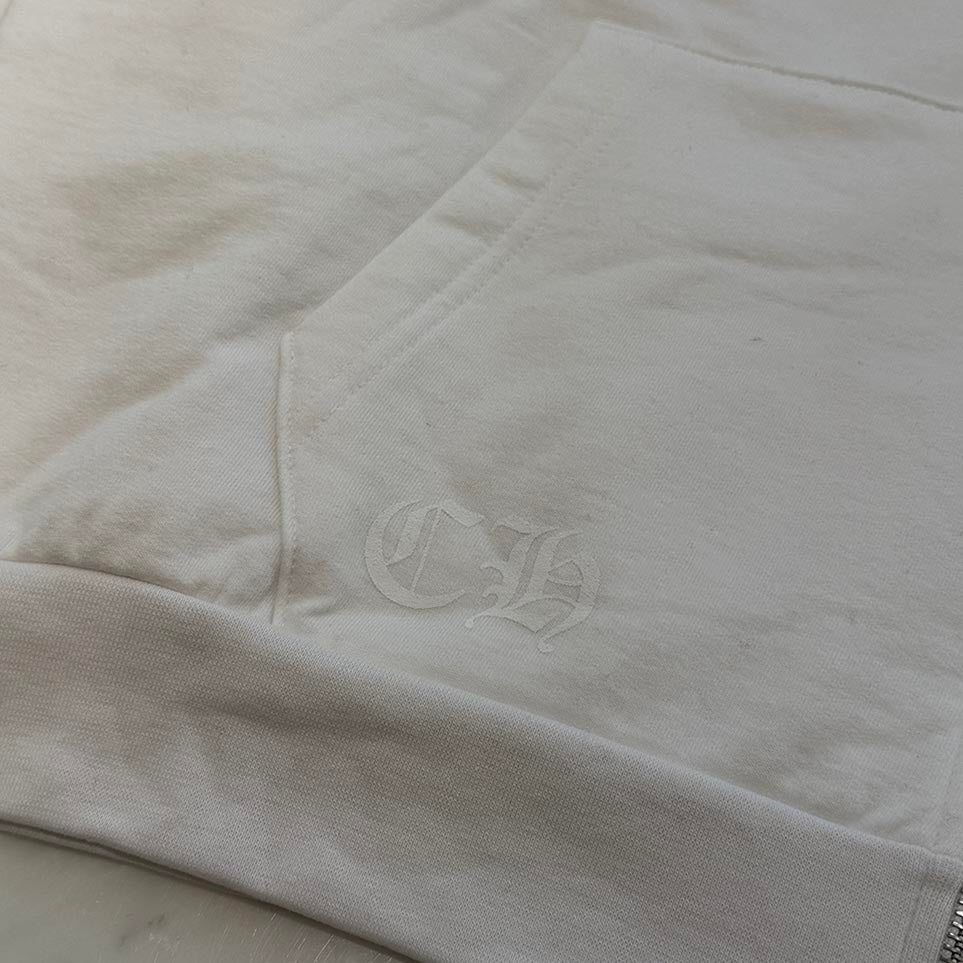 CHROME HEARTS Vertical Logo Zip Up Hoodie Size L クロムハーツ ヴァーティカルロゴ ジップアップ フーディー サイズL