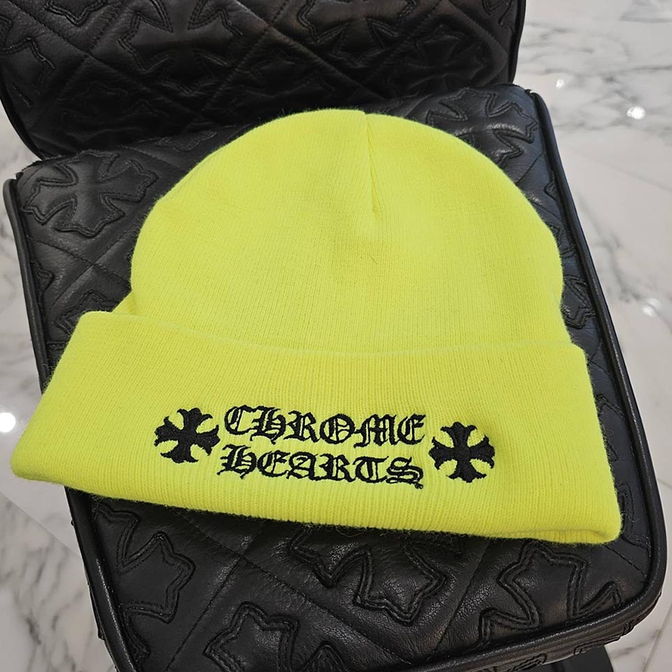 CHROME HEARTS WATCH CAP Neon Yellow Size ONE SIZE (23cm) クロムハーツ ワッチキャップ ONE SIZE (23cm)