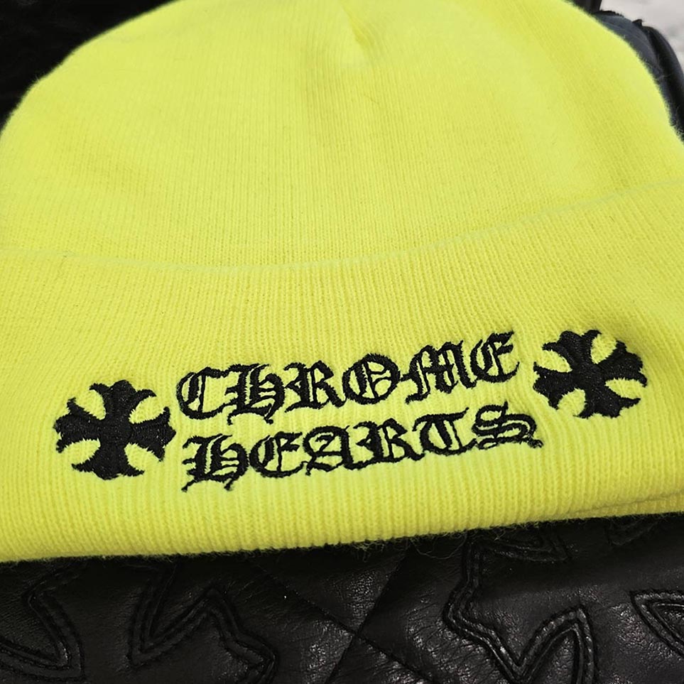 CHROME HEARTS WATCH CAP Neon Yellow Size ONE SIZE (23cm) クロムハーツ ワッチキャップ ONE SIZE (23cm)