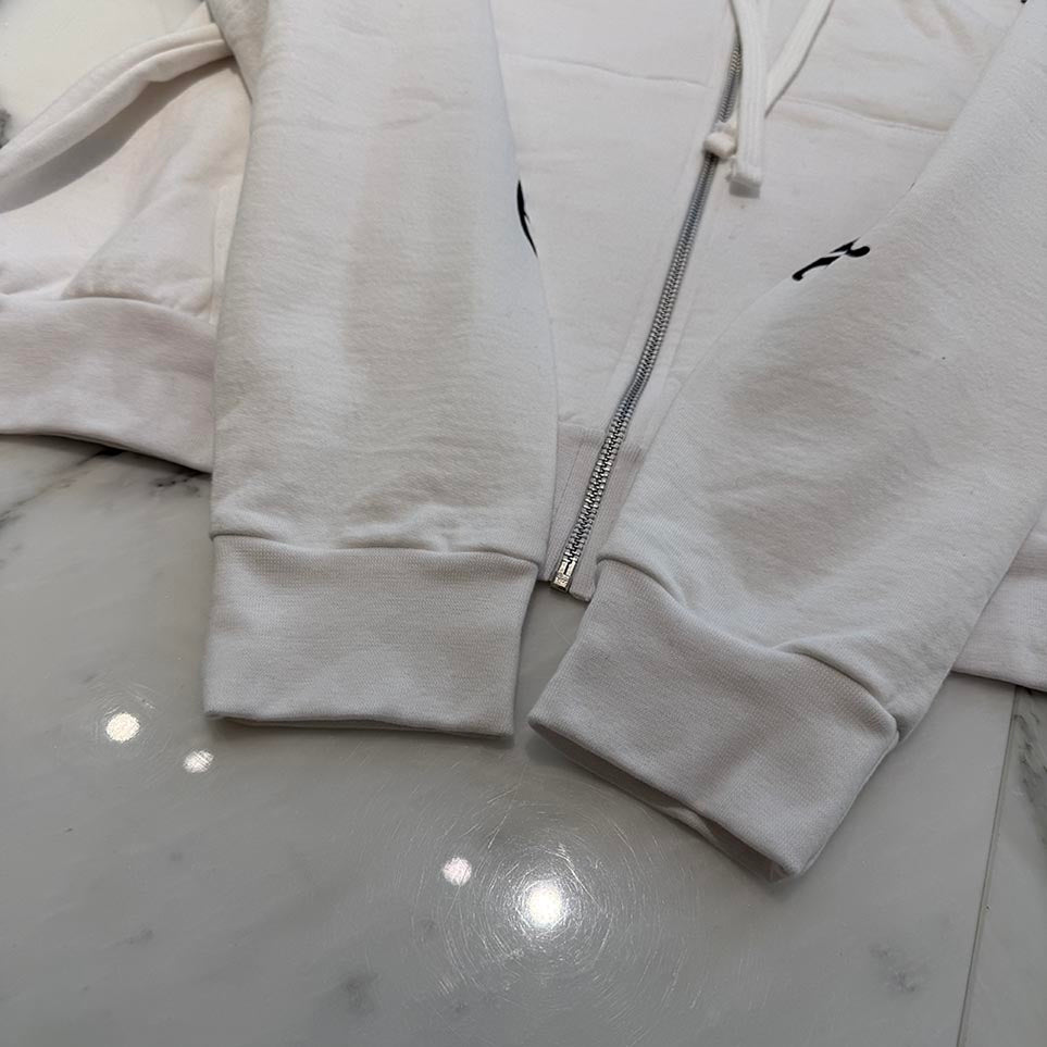 CHROME HEARTS Vertical Logo Zip Up Hoodie Size L クロムハーツ ヴァーティカルロゴ ジップアップ フーディー サイズL