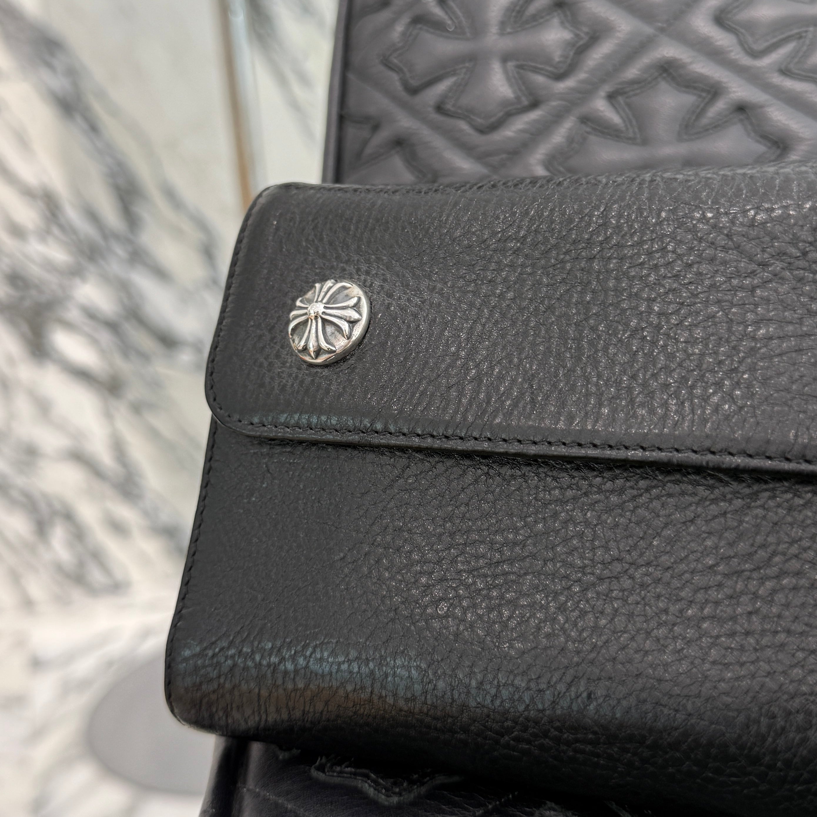 CHROME HEARTS Wave Cross Ball Wallet クロムハーツ ウェーブ クロスボール ウォレット