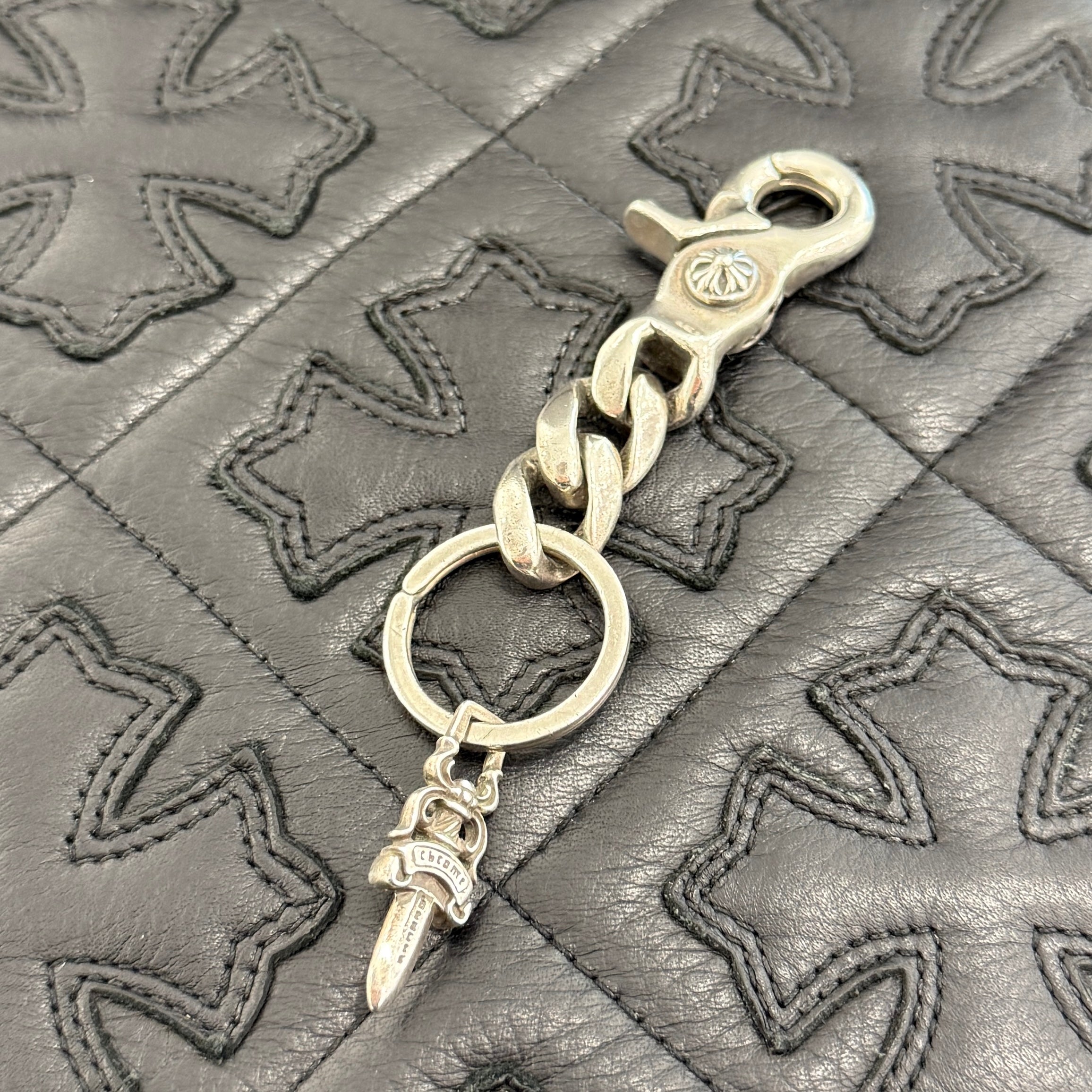 CHROME HEARTS Classic Short Chain Clip Keyring 2 LINK クロムハーツ クラシック ショート チェーン クリップ キーリング 2リンク