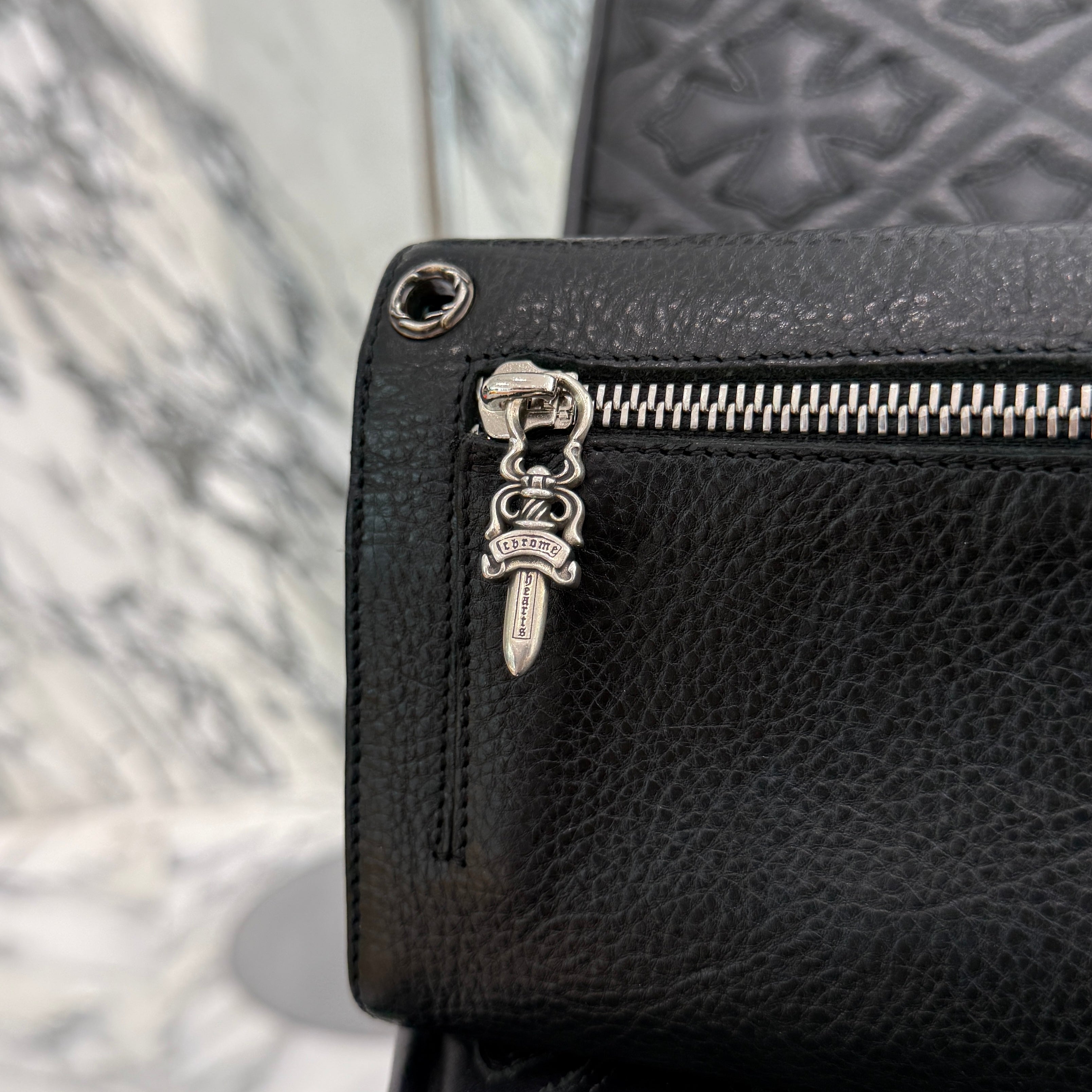 CHROME HEARTS Wave Cross Ball Wallet クロムハーツ ウェーブ クロス