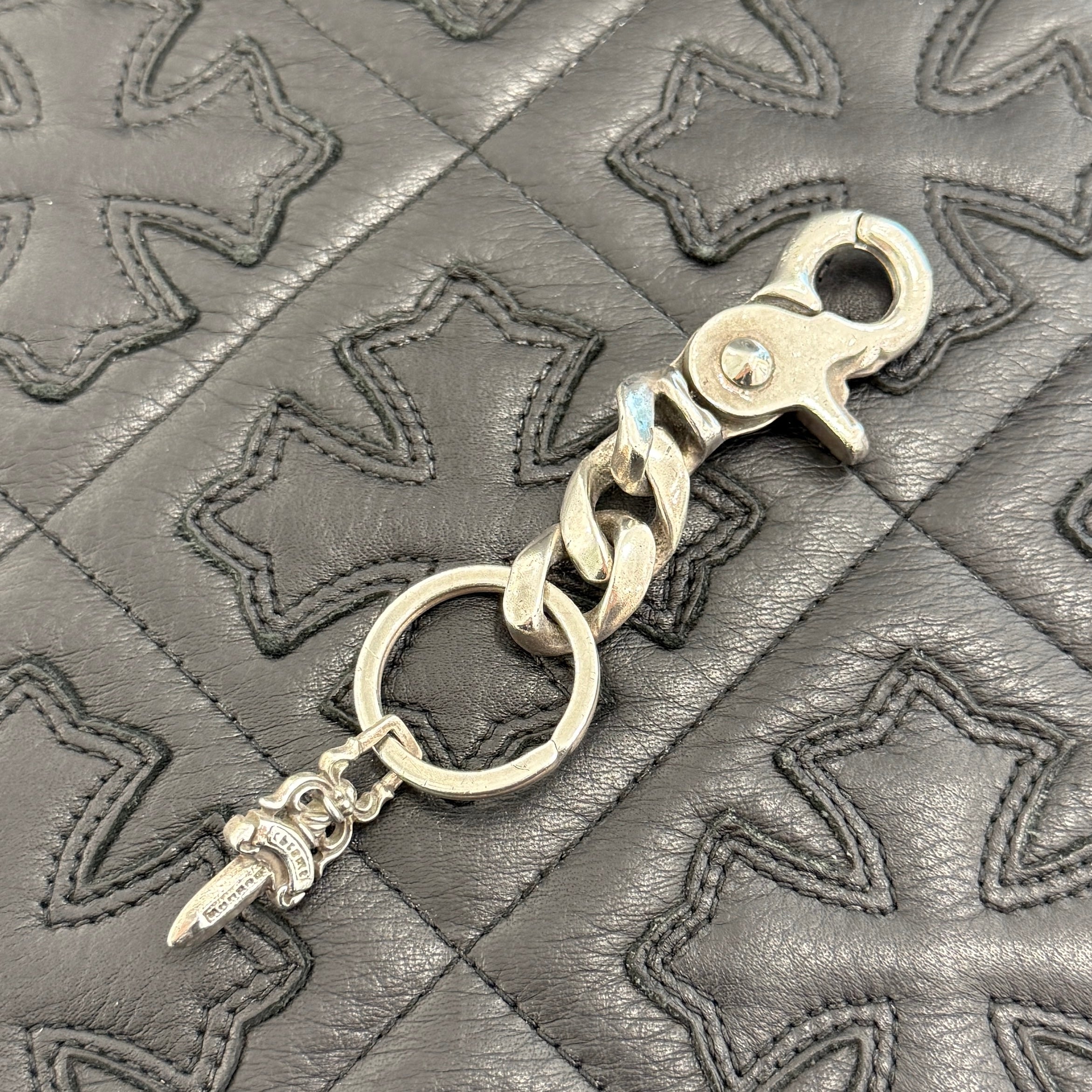 CHROME HEARTS Classic Short Chain Clip Keyring 2 LINK クロムハーツ クラシック ショート チェーン クリップ キーリング 2リンク