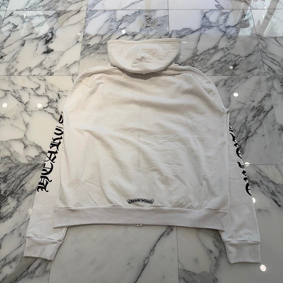 CHROME HEARTS Vertical Logo Zip Up Hoodie Size L クロムハーツ ヴァーティカルロゴ ジップアップ フーディー サイズL