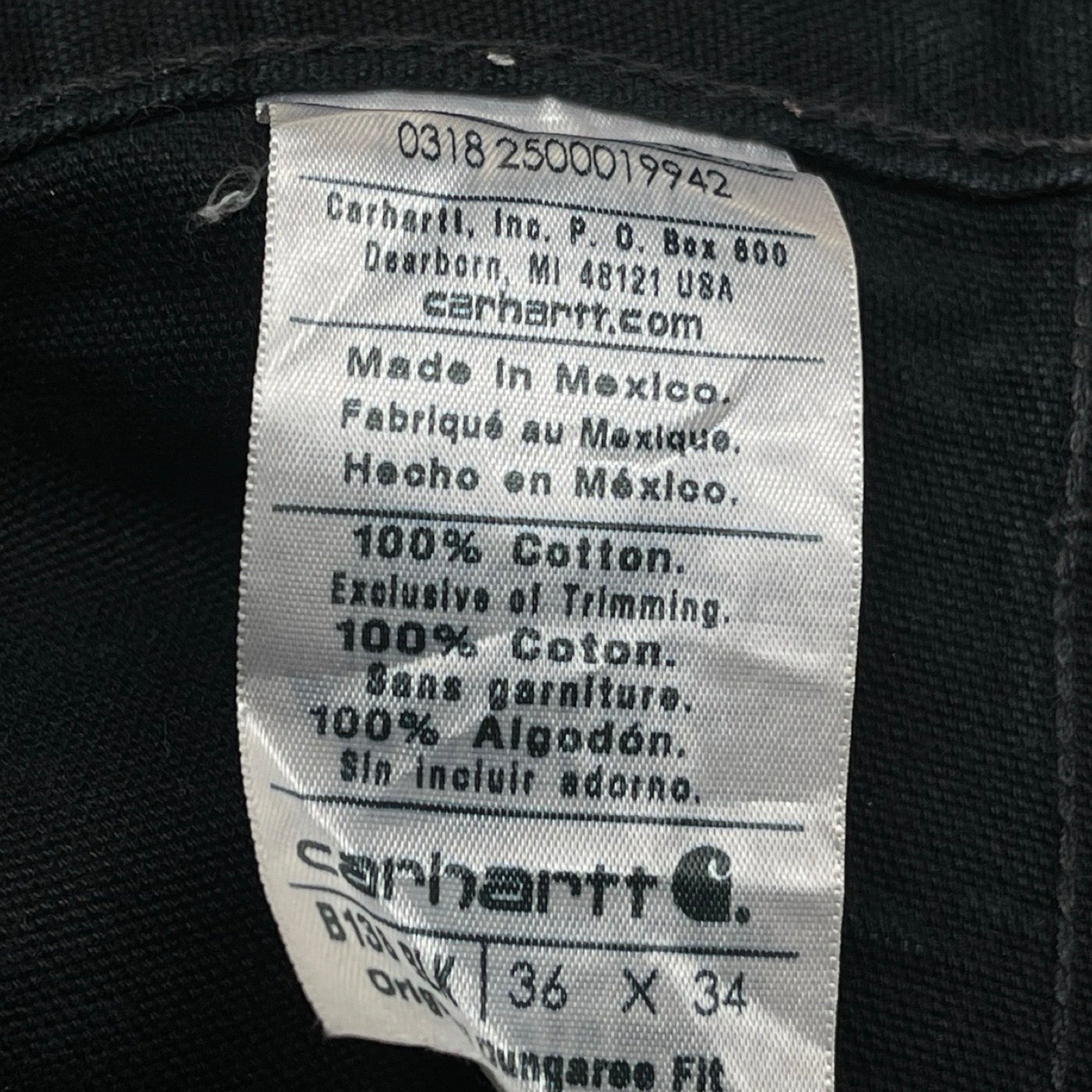 Carhartt Double Knee Denim Painter Pants Size 36×34