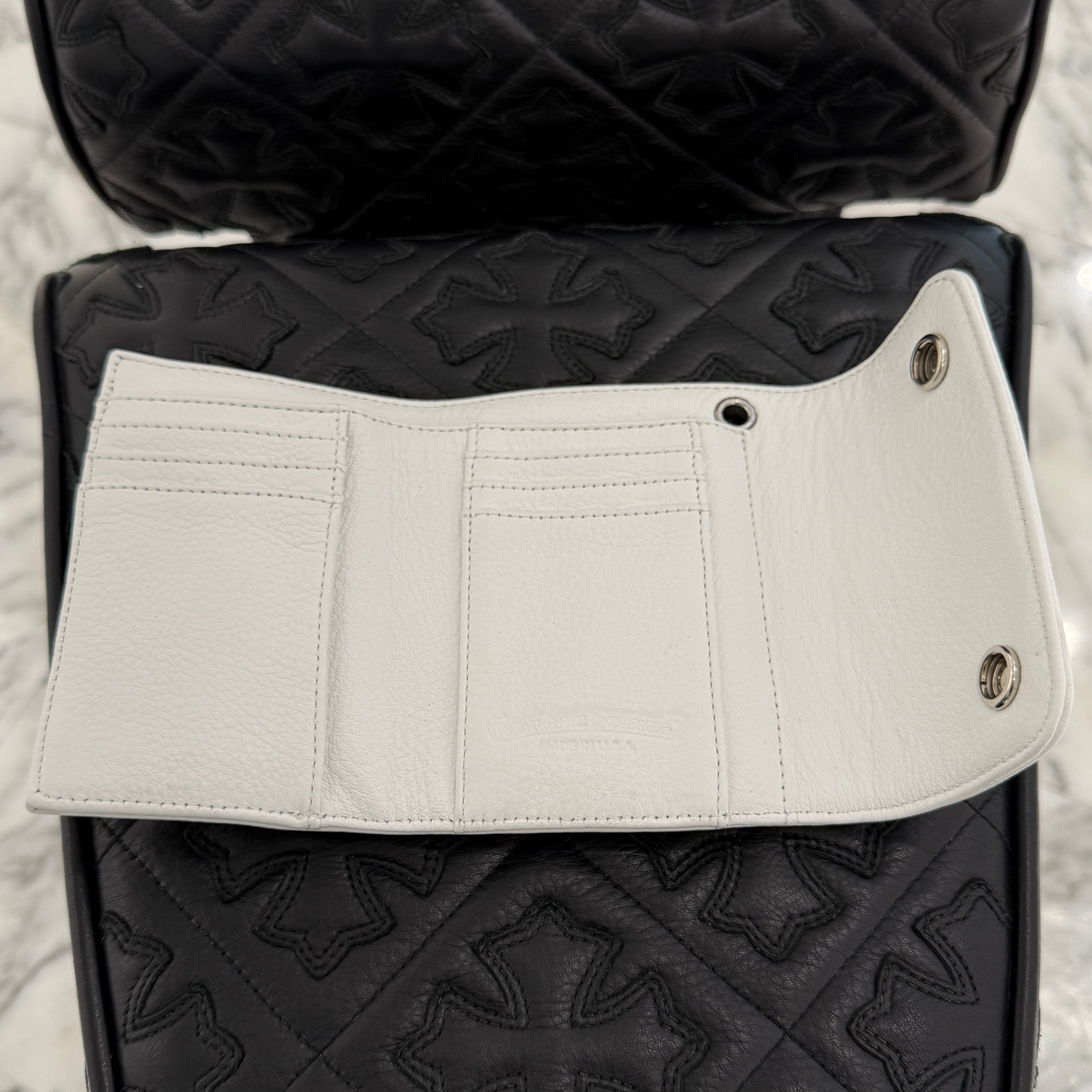 CHROME HEARTS Wave Mini Cross Ball Wallet クロムハーツ ウェイブミニ クロスボール ウォレット