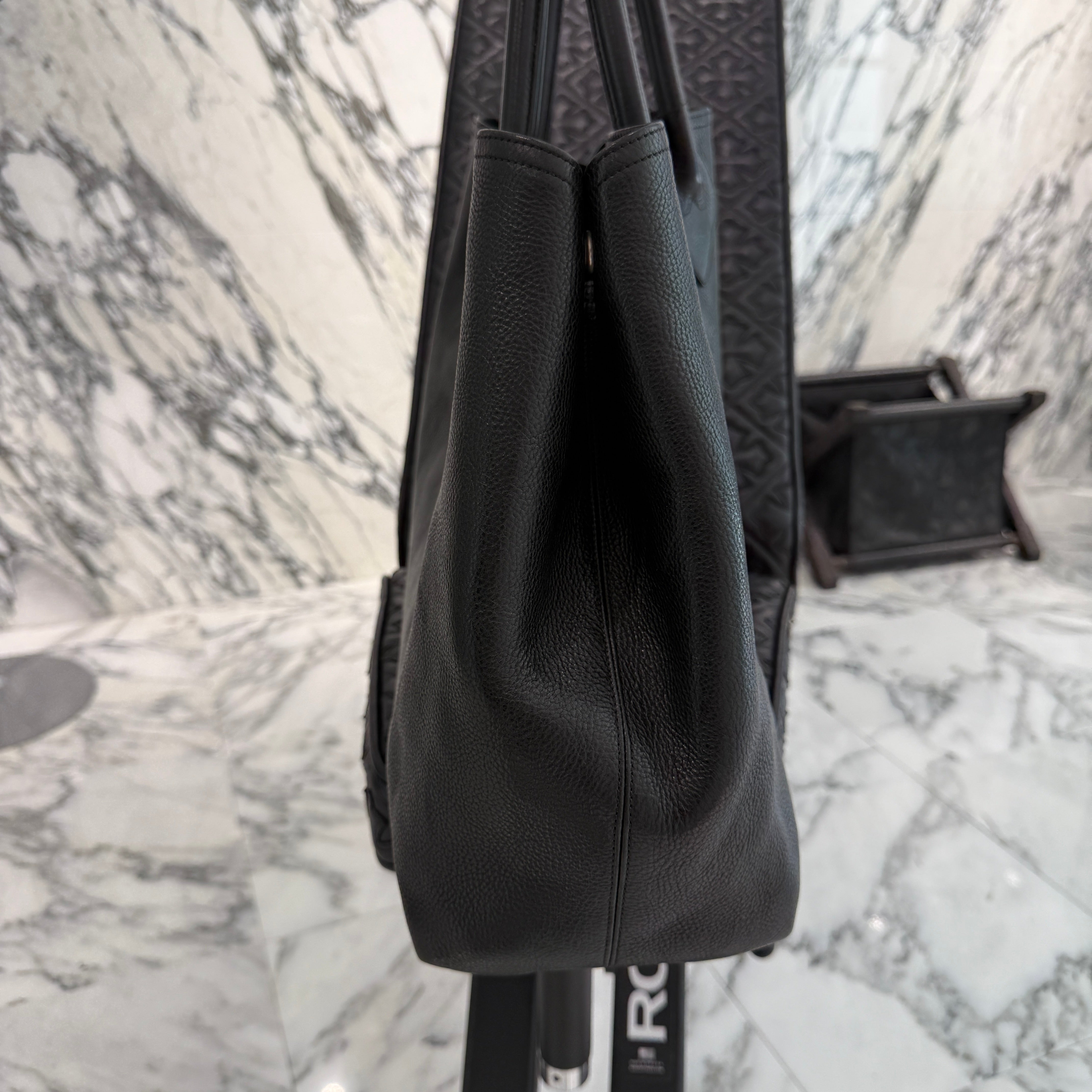 CHROME HEARTS 3 Cemetery Cross Patch FS Leather Tote Bag クロムハーツ 3セメタリークロスパッチ FS レザートートバッグ