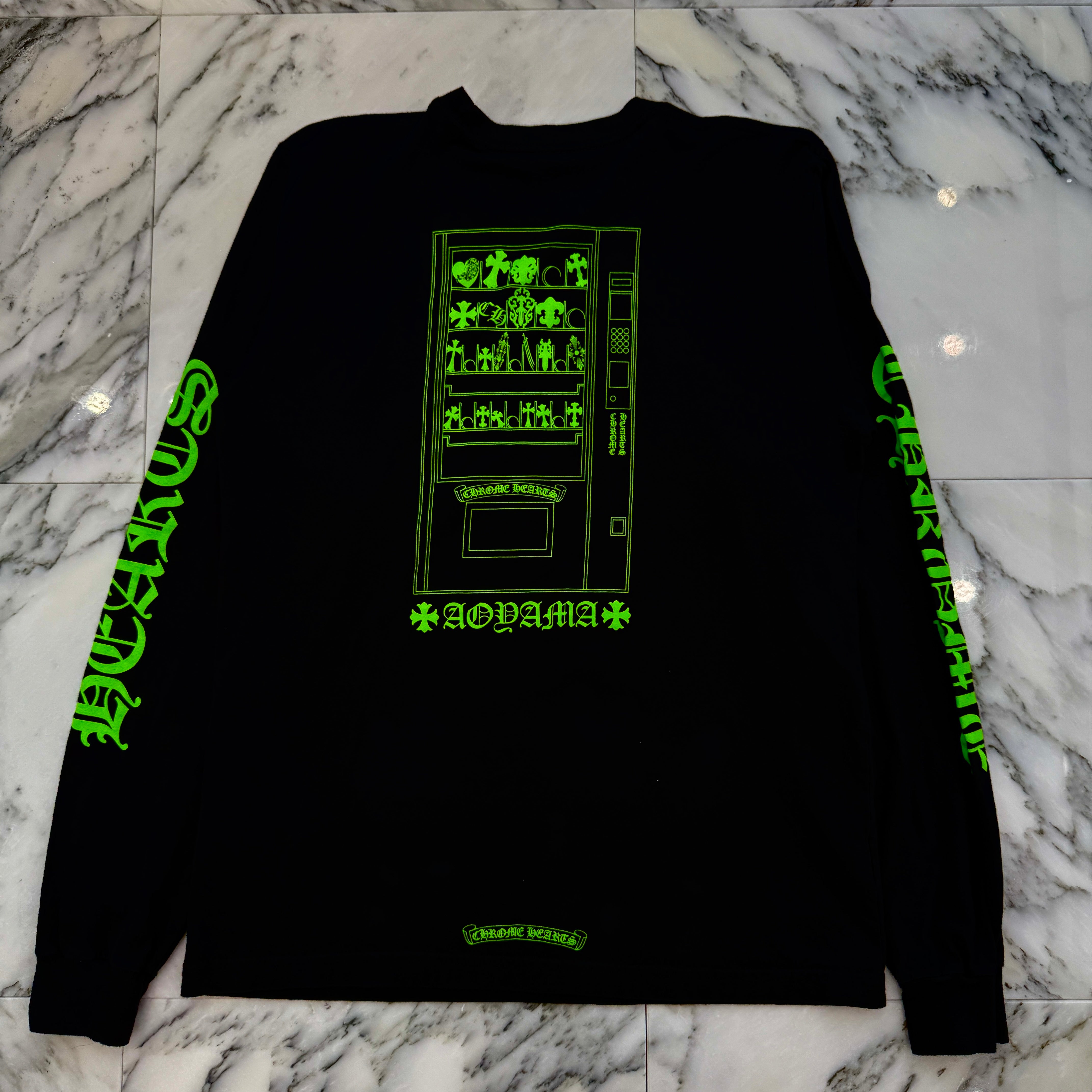 CHROME HEARTS TOKYO AOYAMA Limited Vending Machine Long Sleeve Tee Size L クロムハーツ 東京青山限定 自動販売機モチーフ ロングスリーブTシャツ サイズL