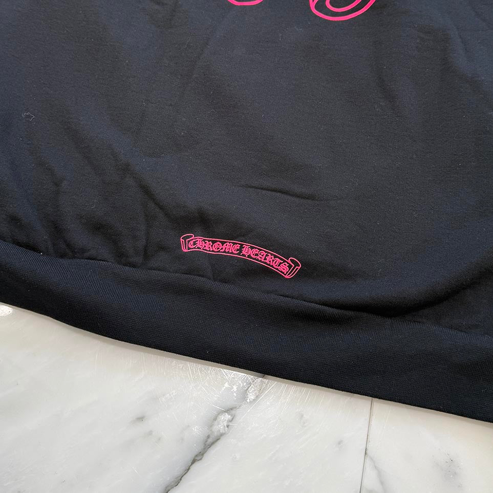 CHROME HEARTS 2025AW Floral Cross Horseshoe Zip Up Hoodie Size L クロムハーツ フローラルクロス ホースシュー ジップアップフーディ サイズL