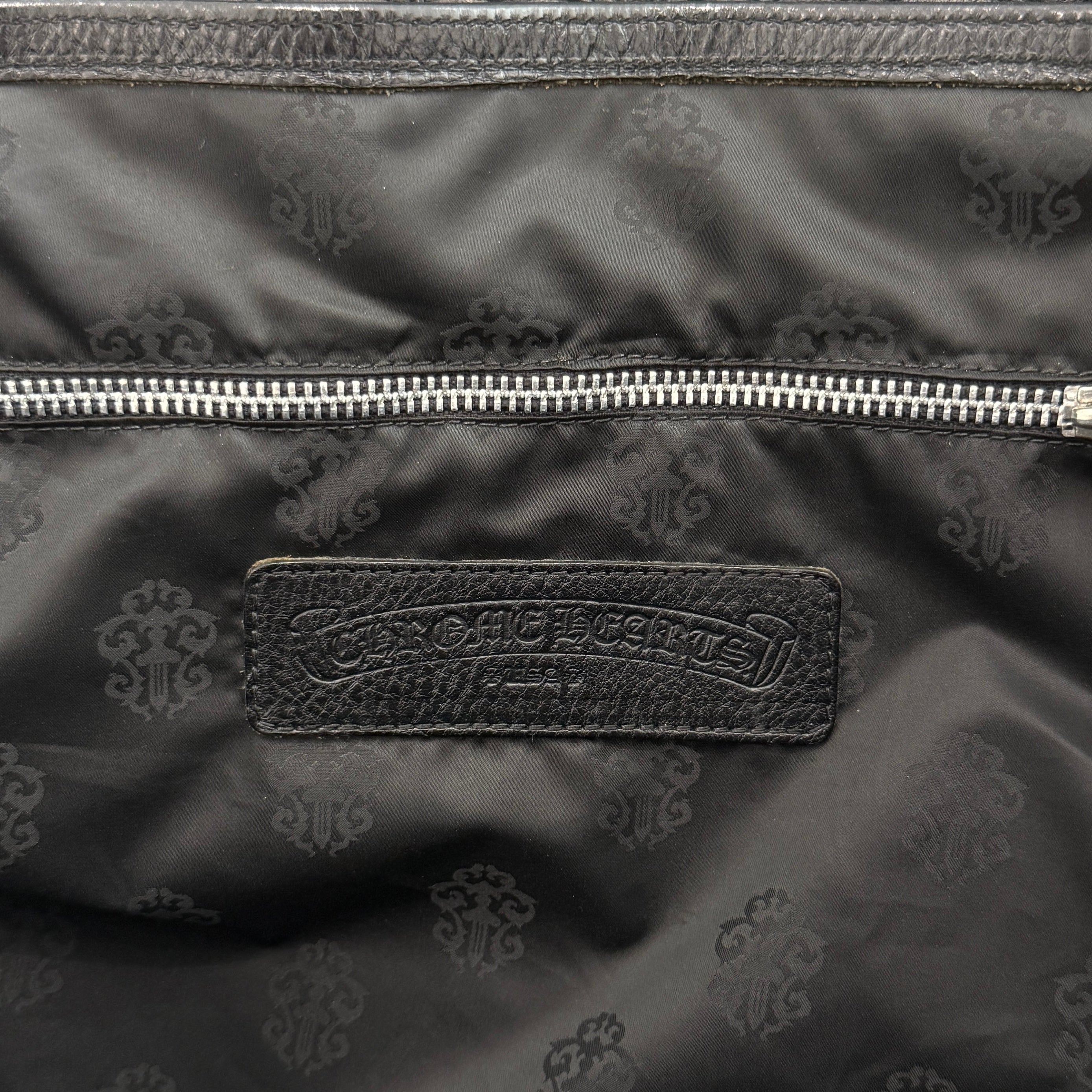 CHROME HEARTS 3 Cemetery Cross Patch FS Leather Tote Bag クロムハーツ 3セメタリークロスパッチ FS レザートートバッグ