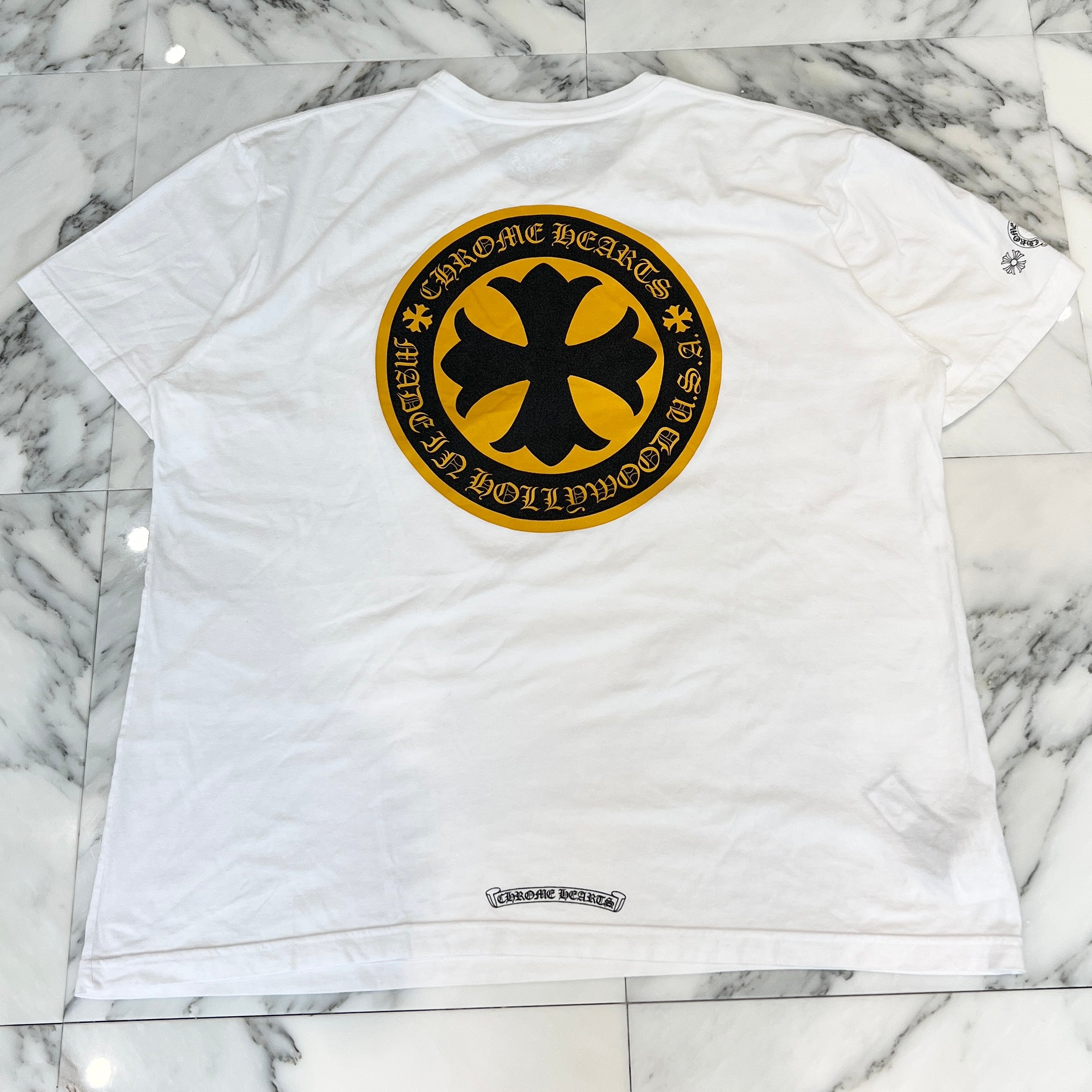 CHROME HEARTS CH Plus Yellow Cross Tee Size XXL クロムハーツ CHプラス イエロークロス Tシャツ サイズXXL