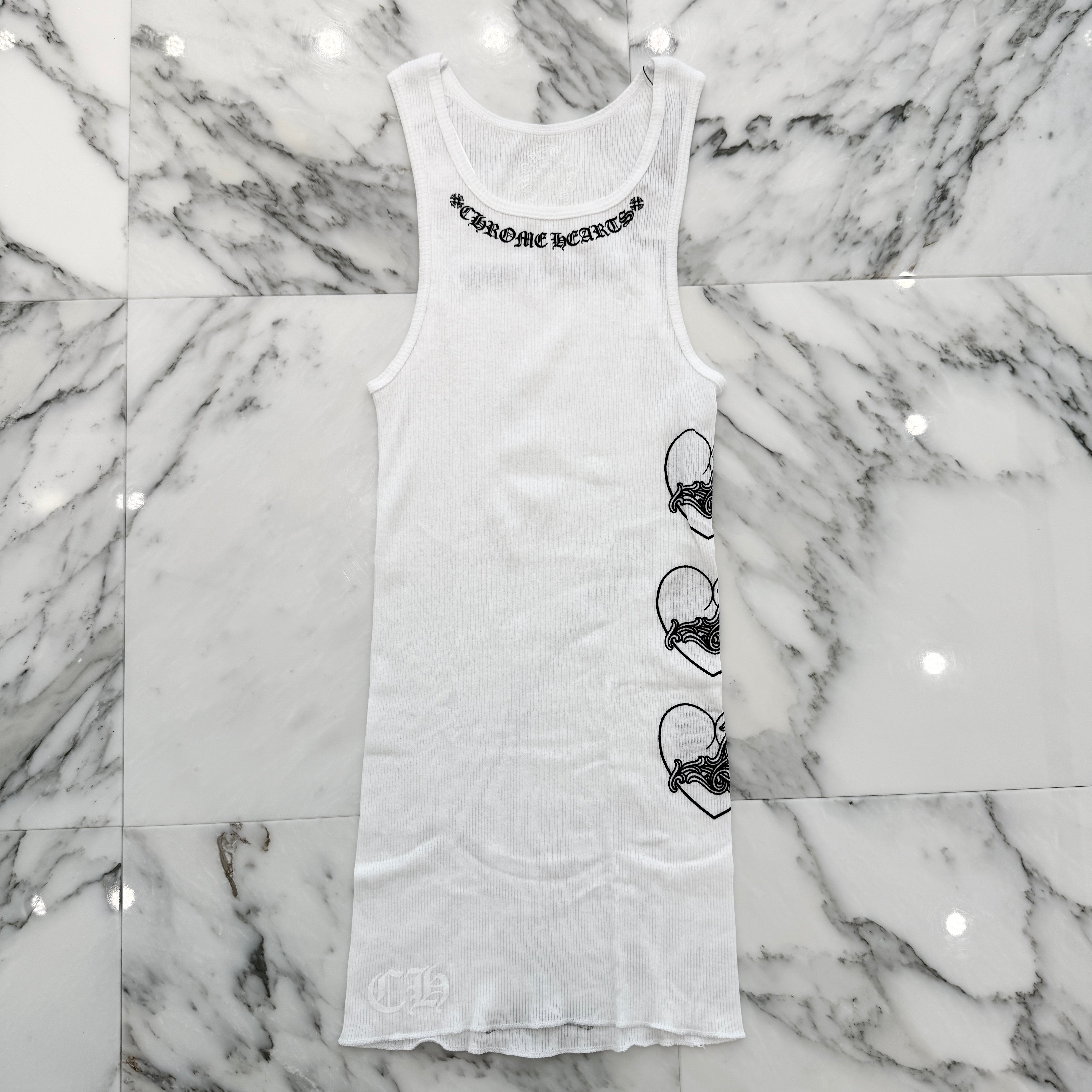 CHROME HEARTS Viny Heart "Love You" Rib Tank Top Size M クロムハ―ツ ヴィニーハート "ラブユー" リブ タンクトップ サイズM
