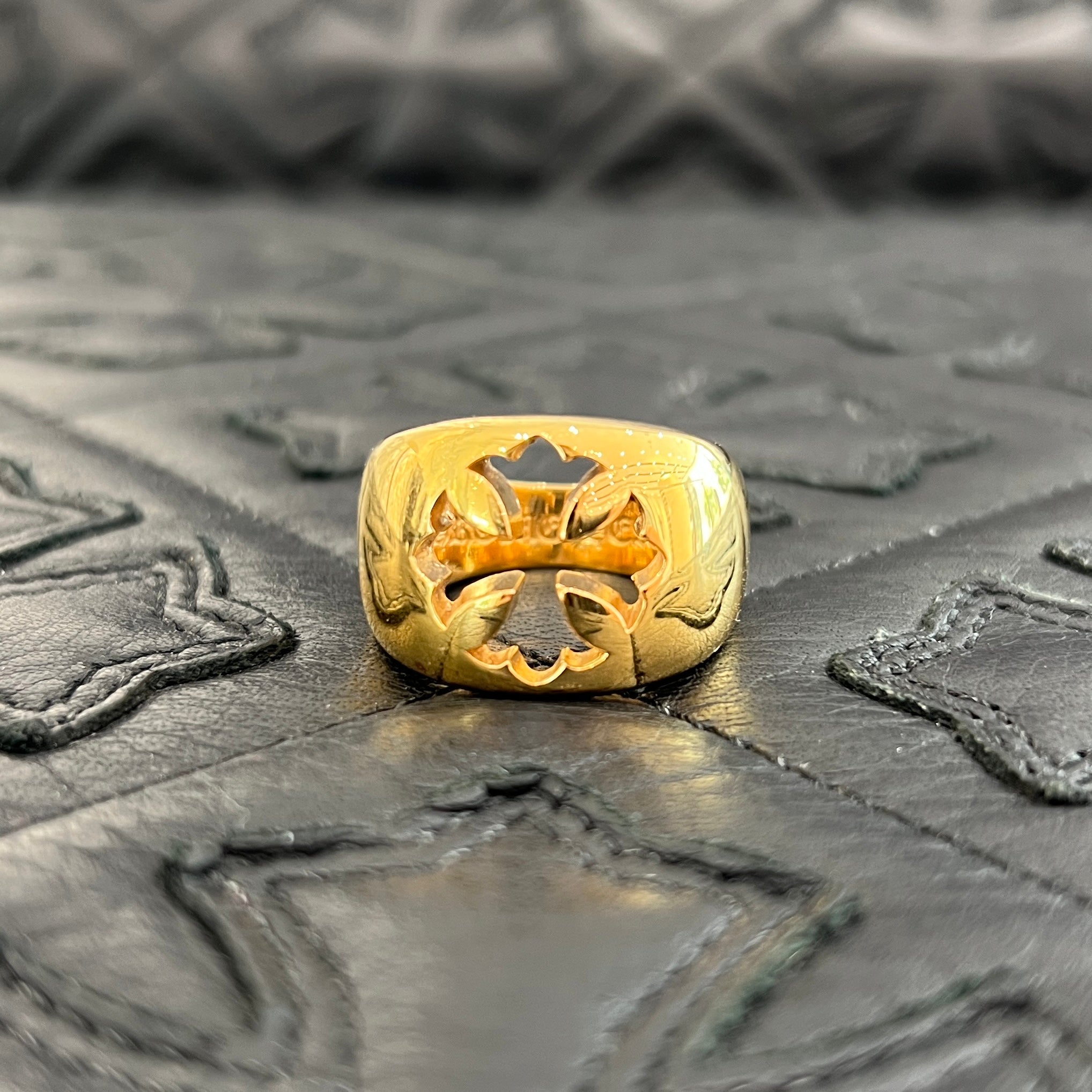 CHROME HEARTS 22K Negative Space CH Plus Ring Size 20号 クロムハーツ 22K ネガティブ スペース CHプラス リング サイズ20号