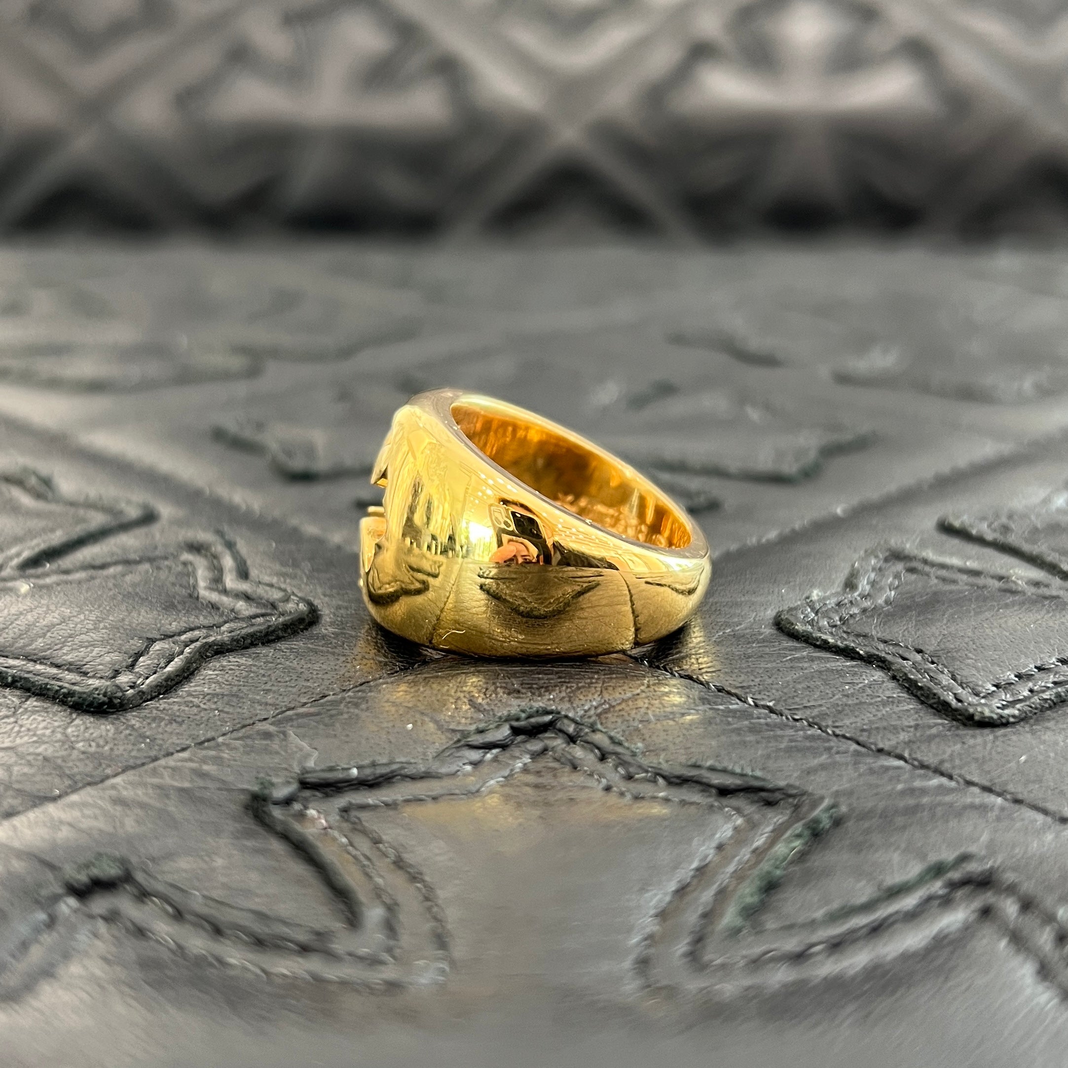 CHROME HEARTS 22K Negative Space CH Plus Ring Size 20号 クロムハーツ 22K ネガティブ スペース CHプラス リング サイズ20号