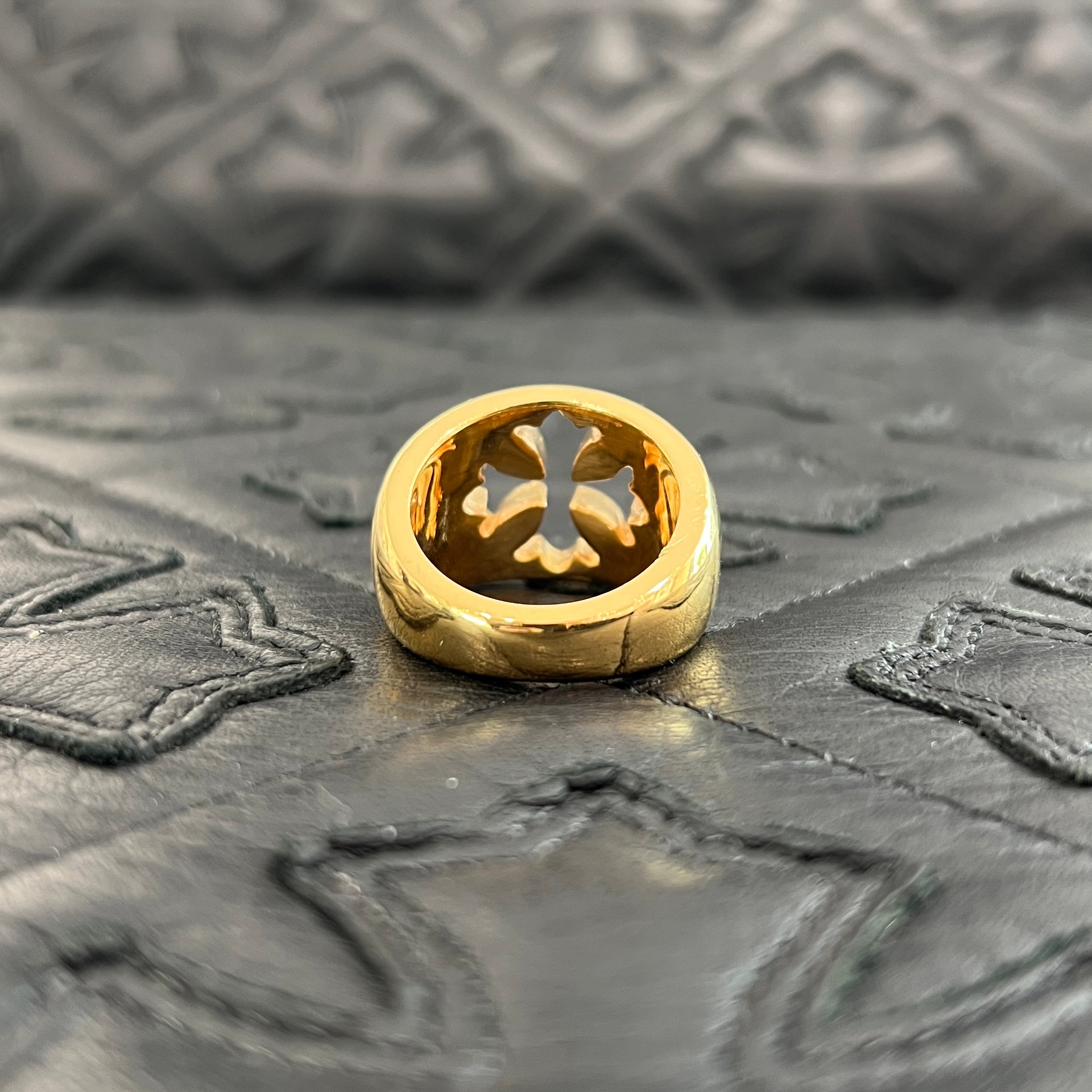 CHROME HEARTS 22K Negative Space CH Plus Ring Size 20号 クロムハーツ 22K ネガティブ スペース CHプラス リング サイズ20号