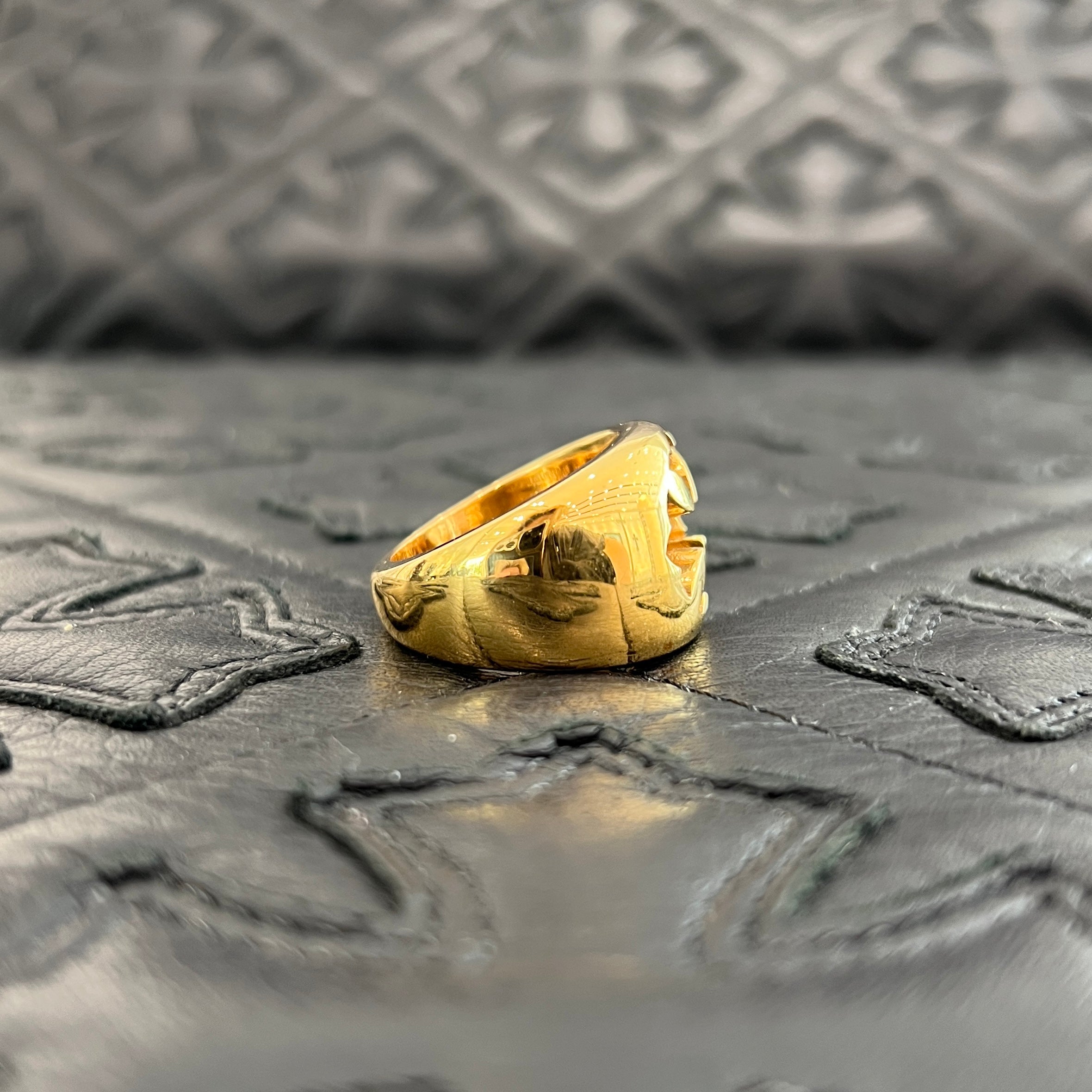 CHROME HEARTS 22K Negative Space CH Plus Ring Size 20号 クロムハーツ 22K ネガティブ スペース CHプラス リング サイズ20号