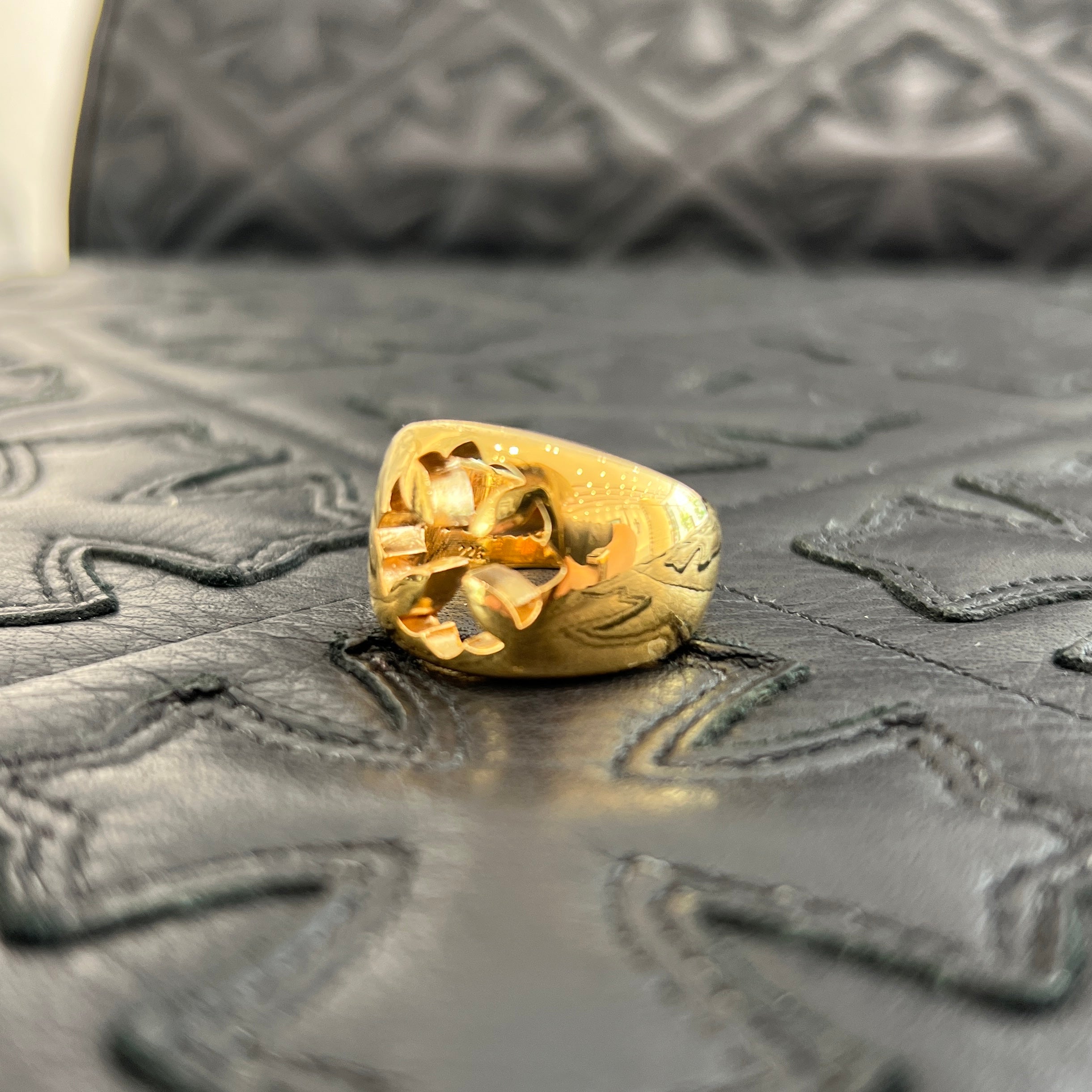 CHROME HEARTS 22K Negative Space CH Plus Ring Size 20号 クロムハーツ 22K ネガティブ スペース CHプラス リング サイズ20号