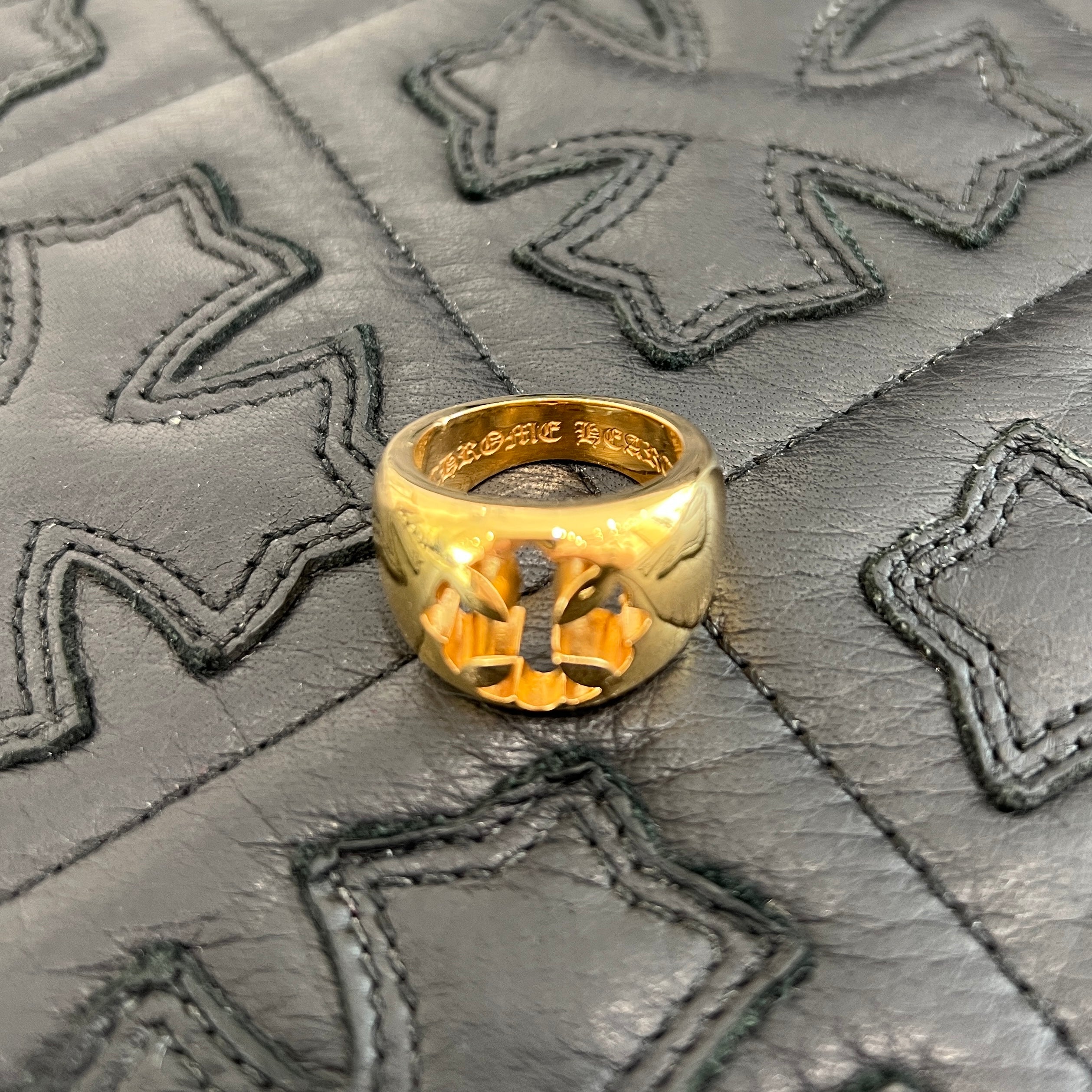 CHROME HEARTS 22K Negative Space CH Plus Ring Size 20号 クロムハーツ 22K ネガティブ スペース CHプラス リング サイズ20号