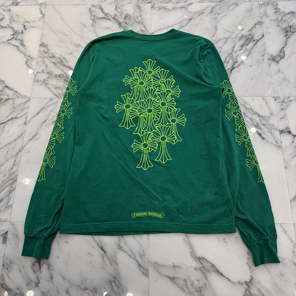 CHROME HEARTS Cemetery Cross Print Long Sleeve Tee Size M クロムハーツ セメタリークロスプリント ロングスリーブTシャツ サイズM