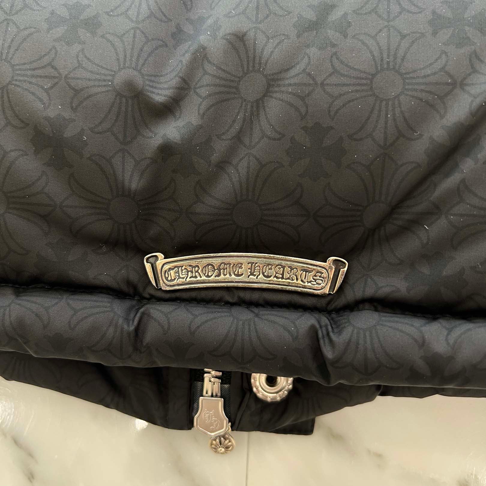 CHROME HEARTS CH Plus Stiff Down Vest Size S クロムハーツ CHプラス スティッフ ダウンベスト サイズS