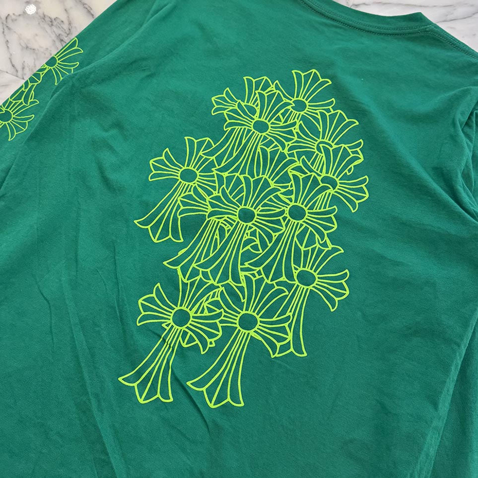 CHROME HEARTS Cemetery Cross Print Long Sleeve Tee Size M クロムハーツ セメタリークロスプリント ロングスリーブTシャツ サイズM