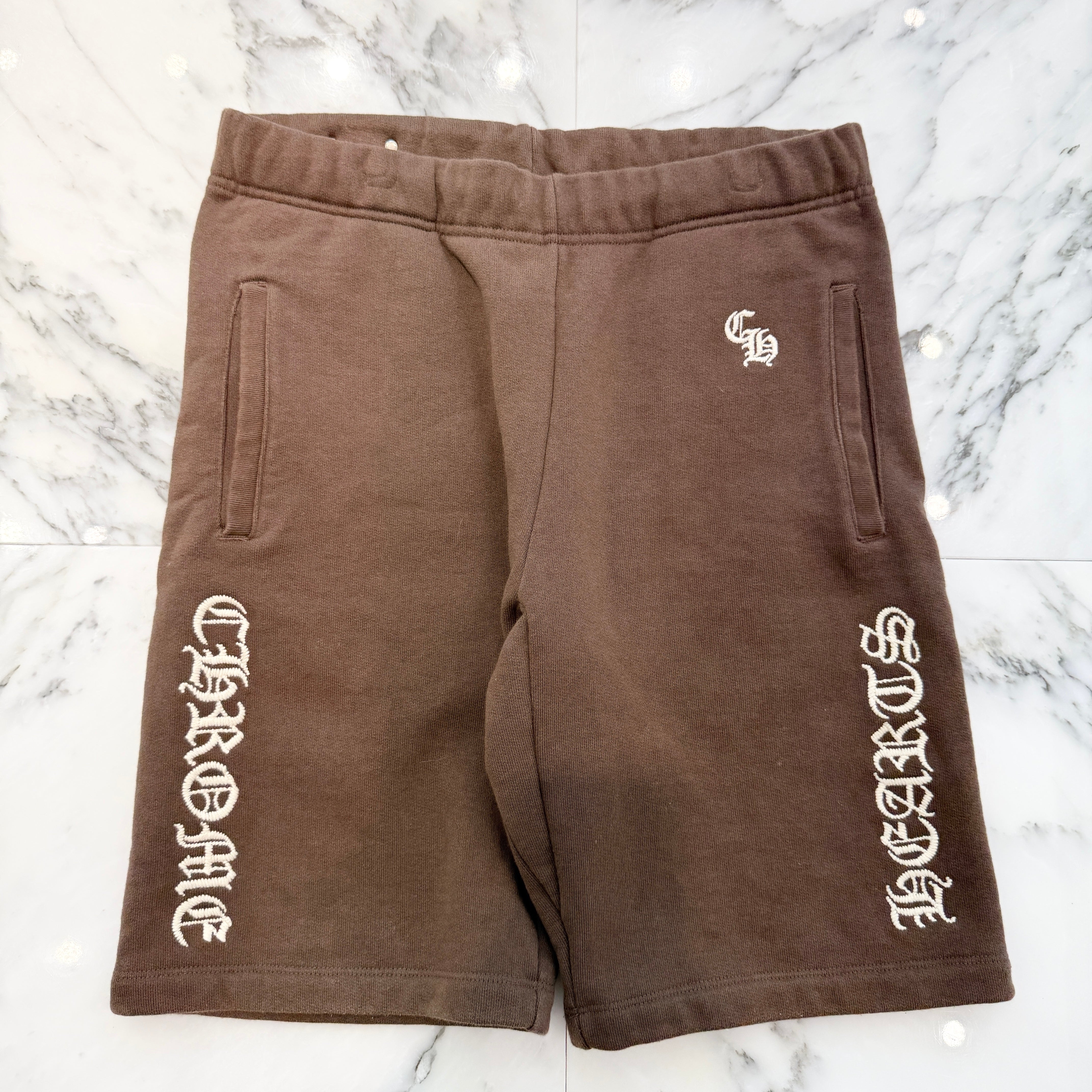 CHROME HEARTS Y NOT SLO RIDE Logo Sweat Half Pants Size S クロムハーツ ワイノット スローライド ロゴ スウェットハーフパンツ サイズS