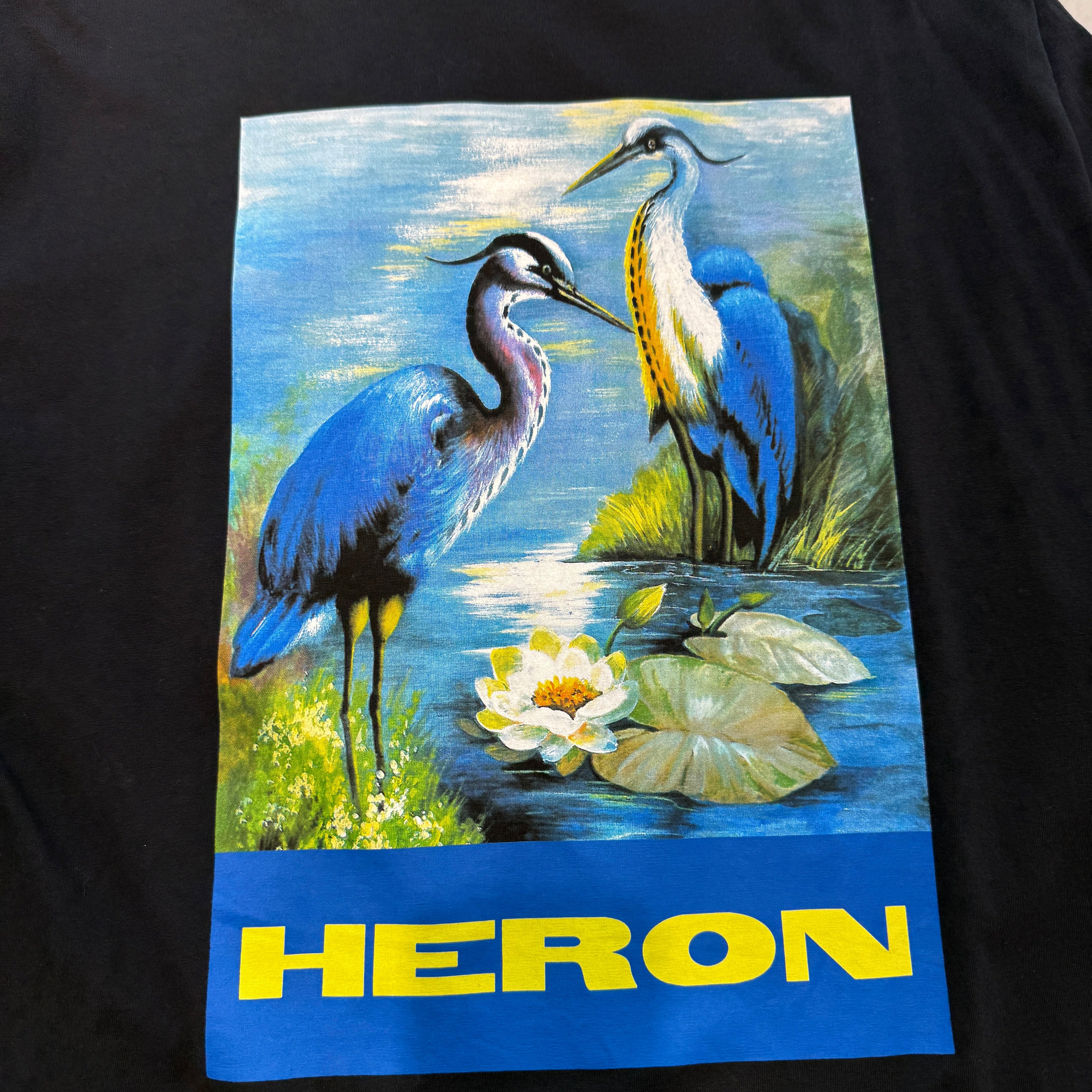 HERON PRESTON 2018SS Heron Print Oversized Tee Size M ヘロンプレストン ヘロンプリント オーバーサイズド Tシャツ サイズM