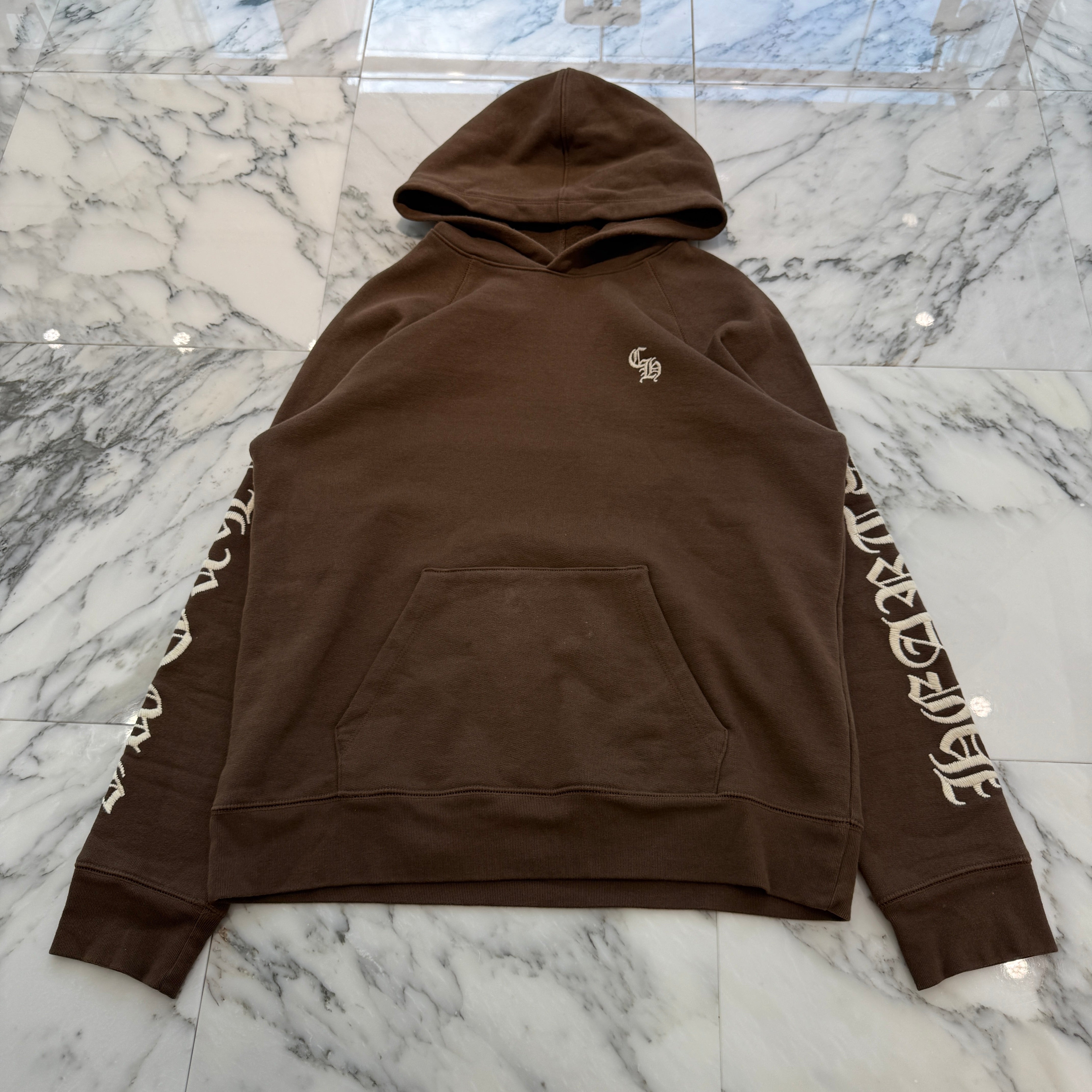 CHROME HEARTS Y NOT SLO RIDE CH Embroidery Pullover Hoodie Size L クロムハーツ ワイノット スロライド CH刺繍 プルオーバーフーディー サイズL