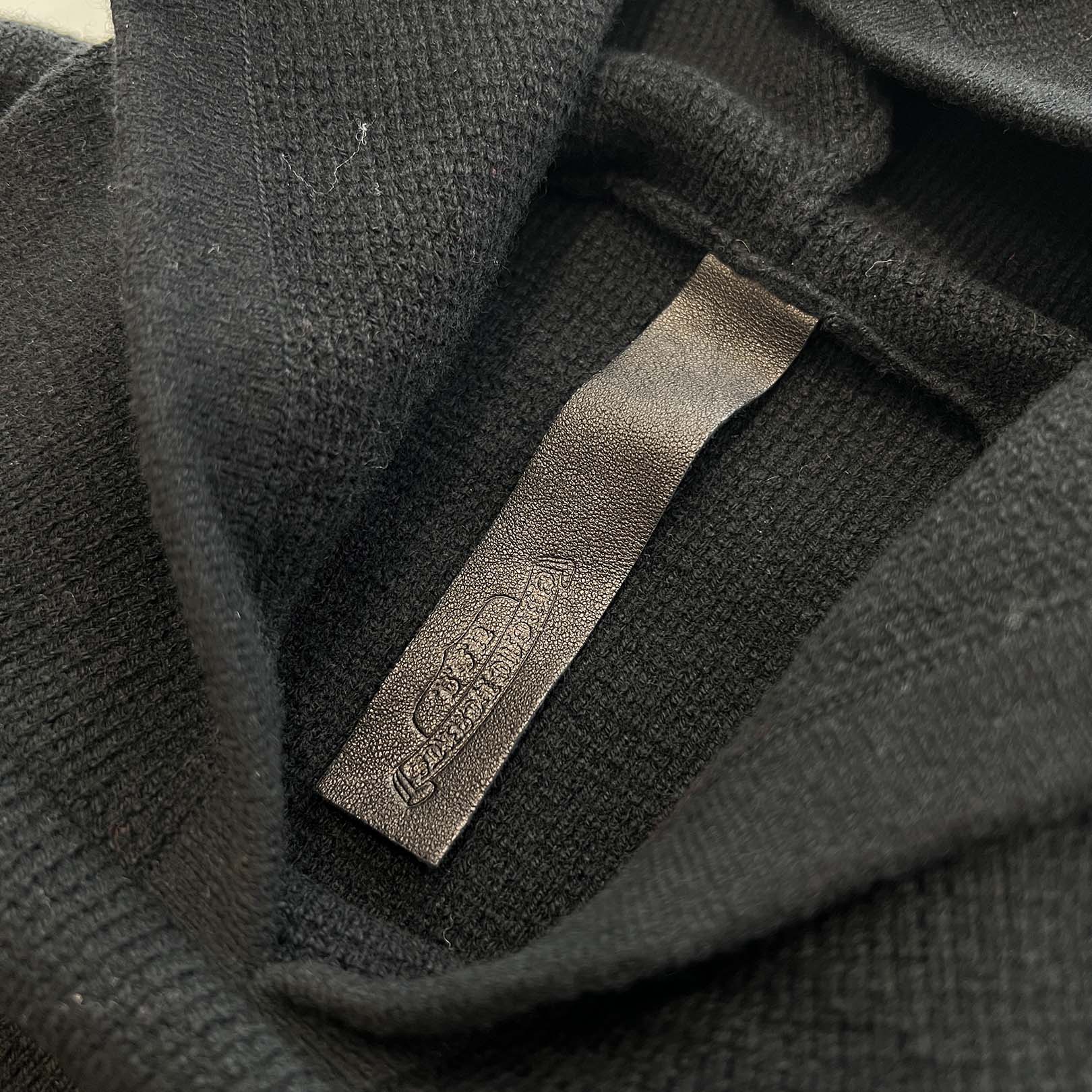 CHROME HEARTS YNOT Vine Dagger Embroidery Cashmere Knit Hoodie Size L クロムハーツ ワイノット ヴァインダガー ロゴ刺繍 カシミヤニットフーディー サイズL