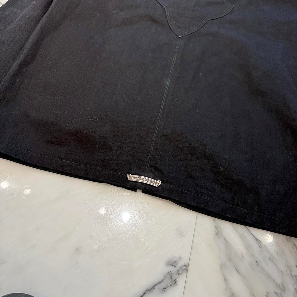 CHROME HEARTS Back Fleury Dagger Zip Denim Jacket Size XL クロムハーツ バックフレアニー ダガージップ デニムジャケット サイズXL